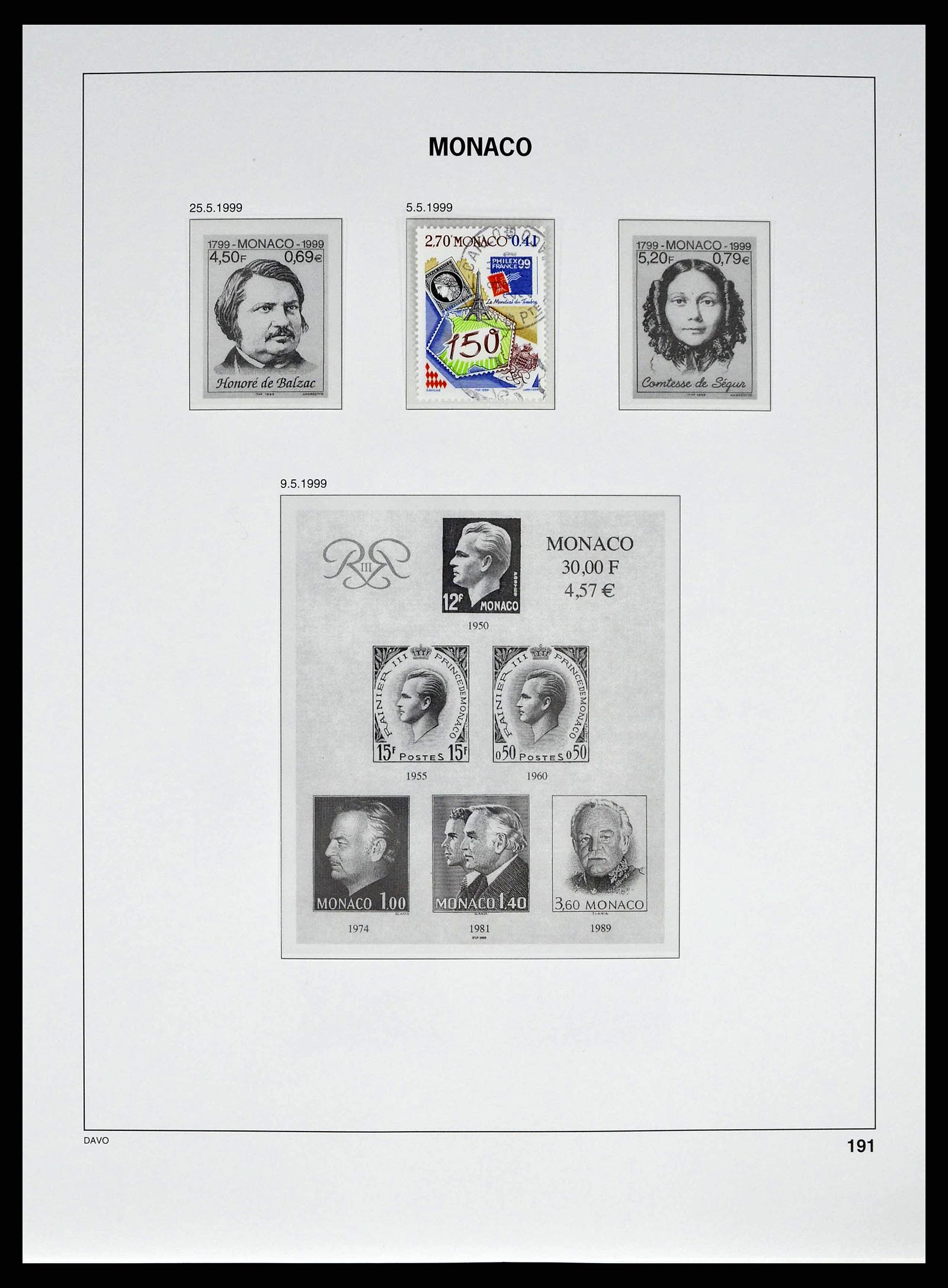38725 0248 - Stamp collection 38725 Monaco 1885-1997.