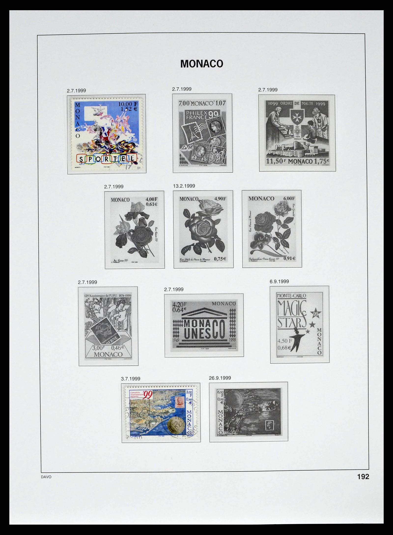 38725 0249 - Stamp collection 38725 Monaco 1885-1997.