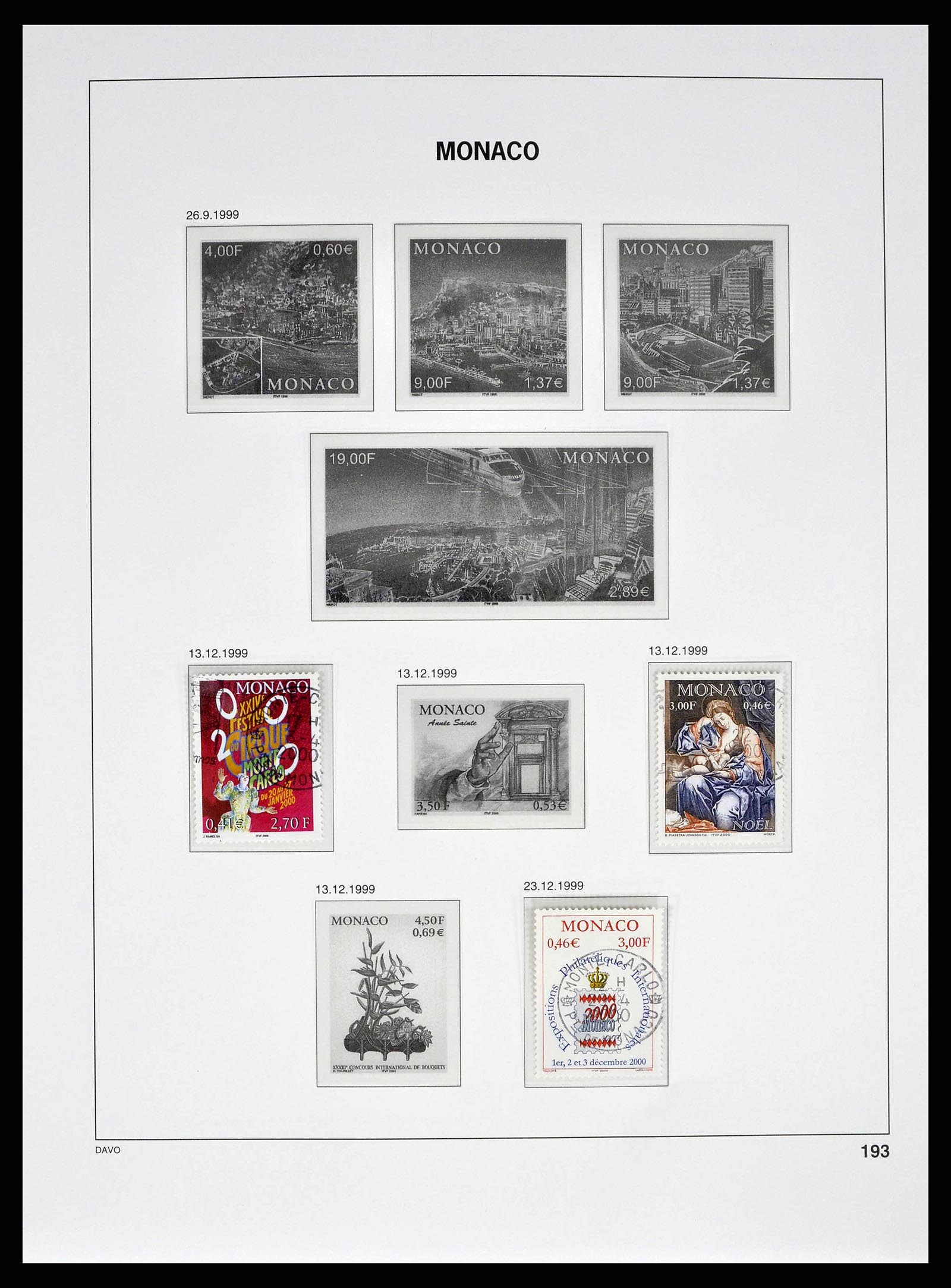 38725 0250 - Stamp collection 38725 Monaco 1885-1997.