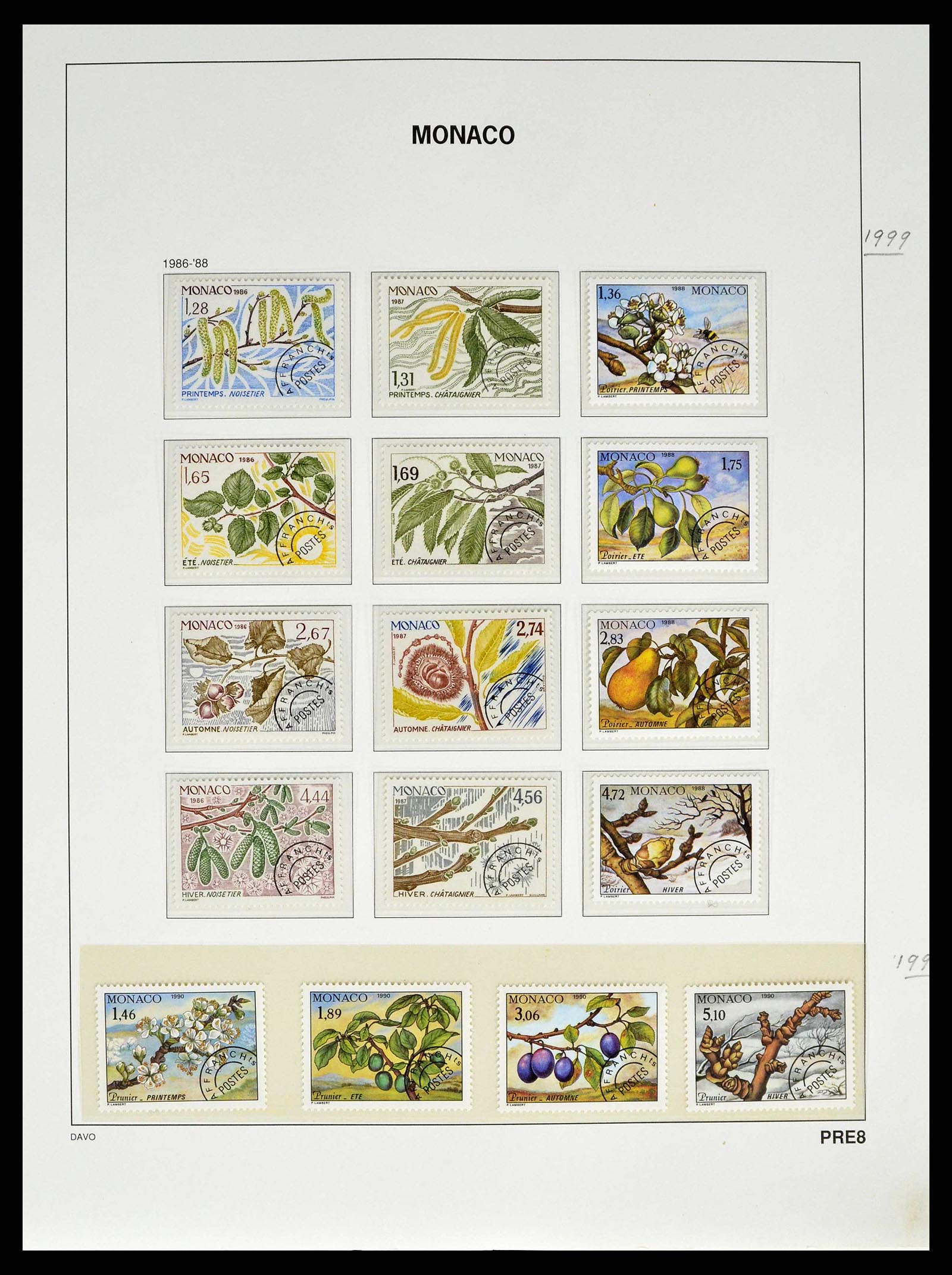 38725 0252 - Stamp collection 38725 Monaco 1885-1997.