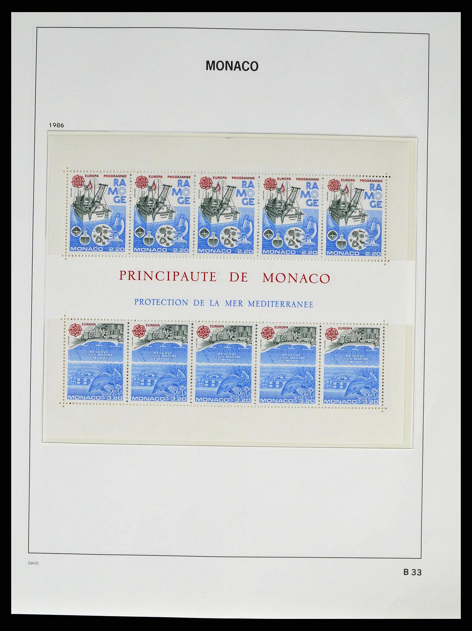 38725 0253 - Stamp collection 38725 Monaco 1885-1997.