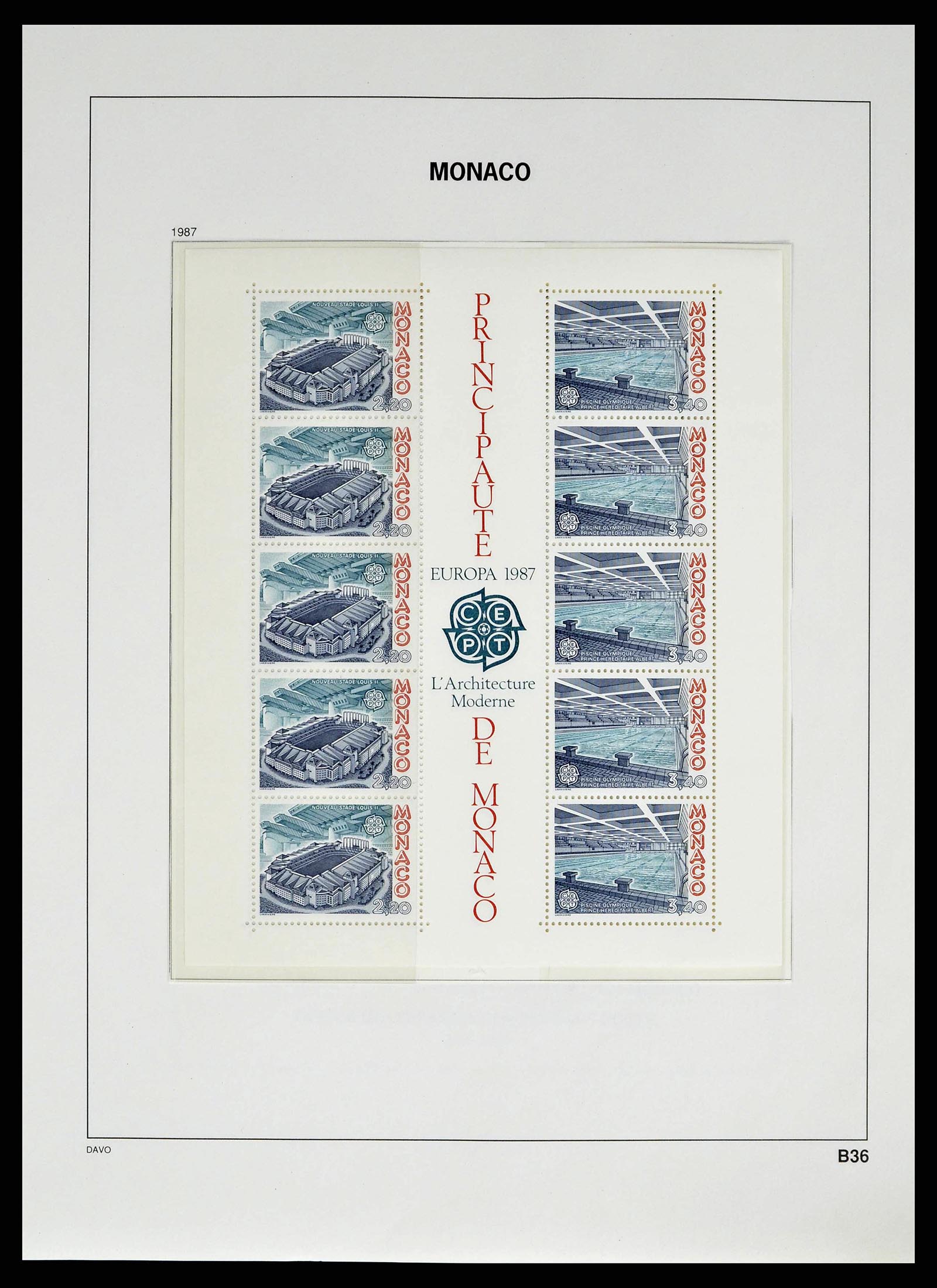 38725 0256 - Stamp collection 38725 Monaco 1885-1997.