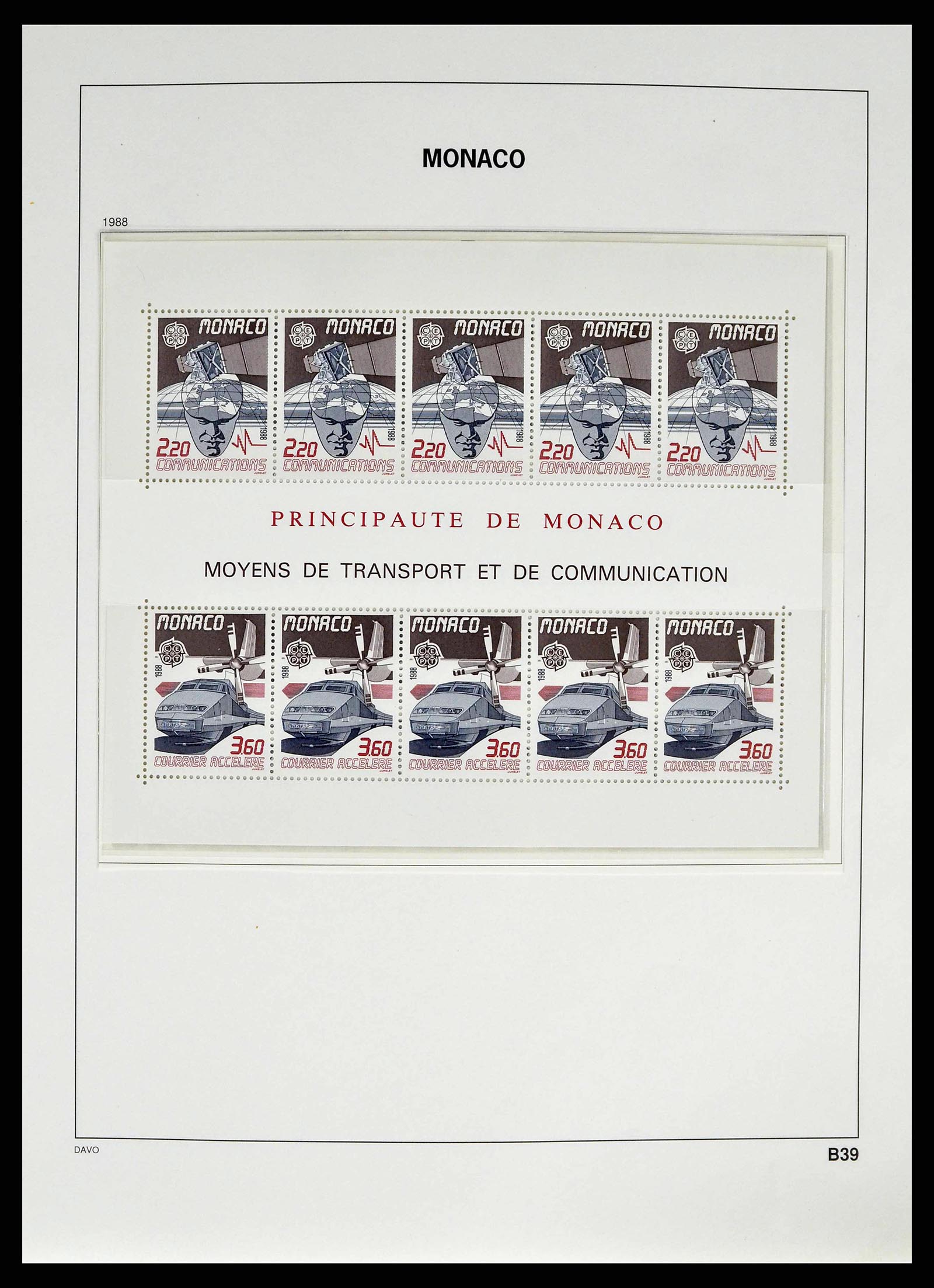 38725 0259 - Stamp collection 38725 Monaco 1885-1997.