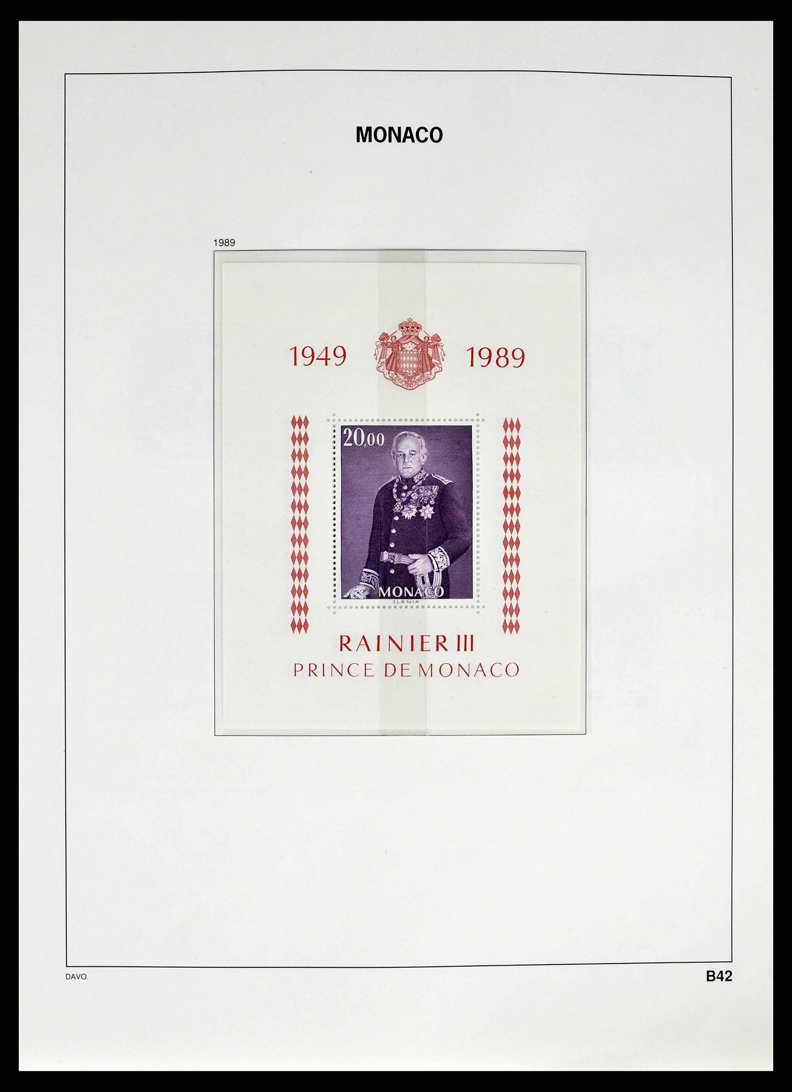 38725 0262 - Stamp collection 38725 Monaco 1885-1997.