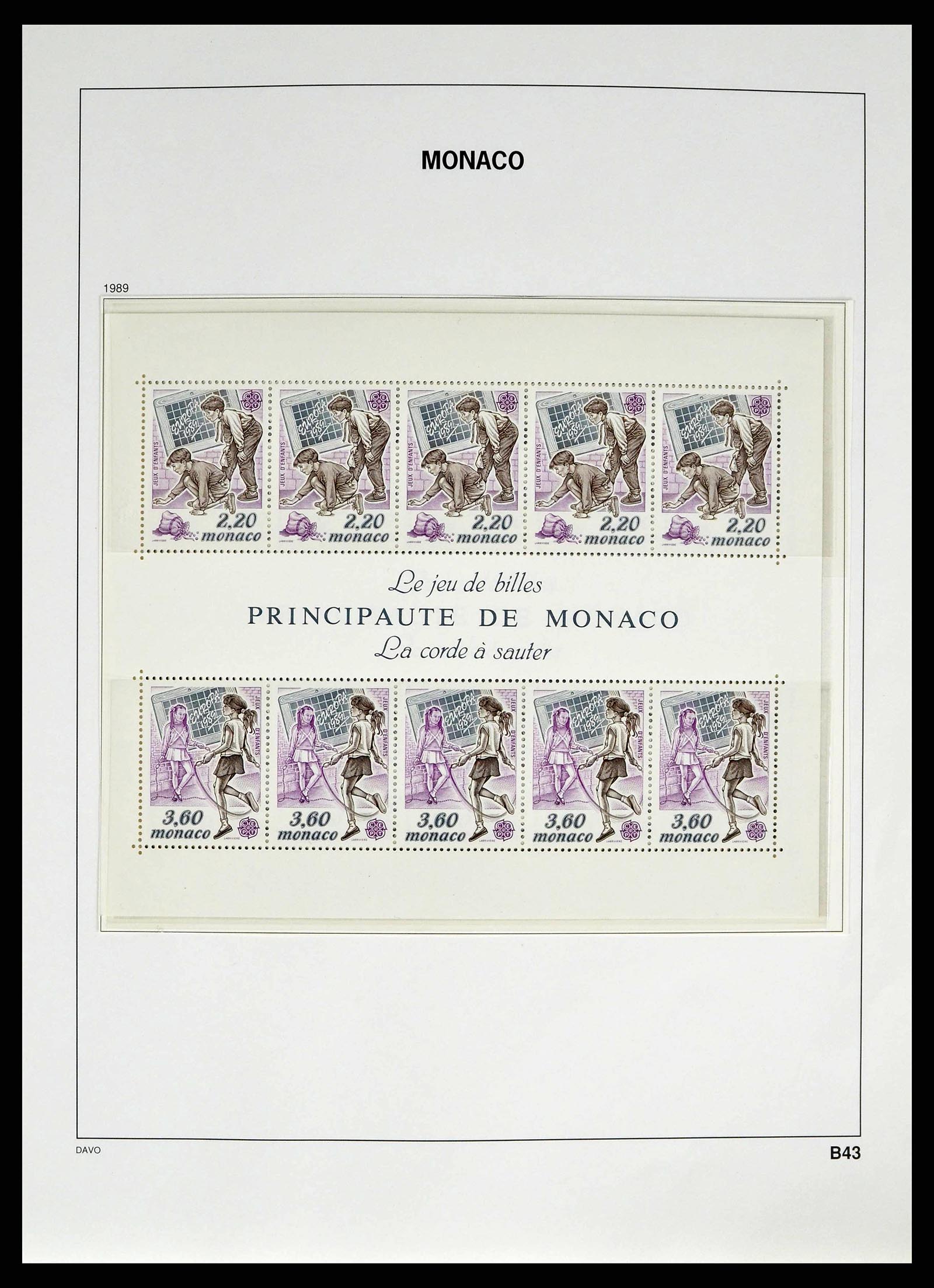 38725 0263 - Stamp collection 38725 Monaco 1885-1997.