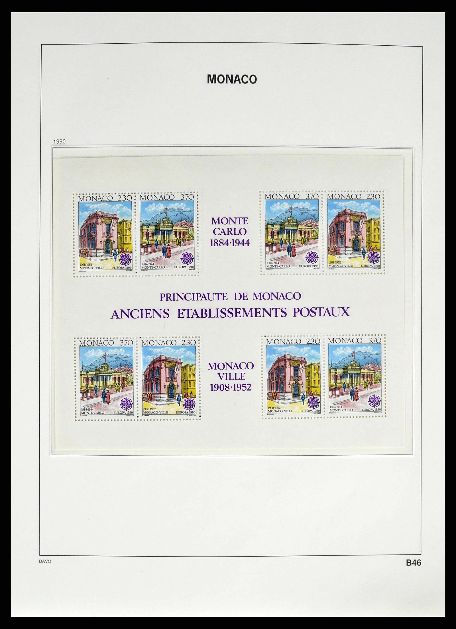 38725 0266 - Stamp collection 38725 Monaco 1885-1997.