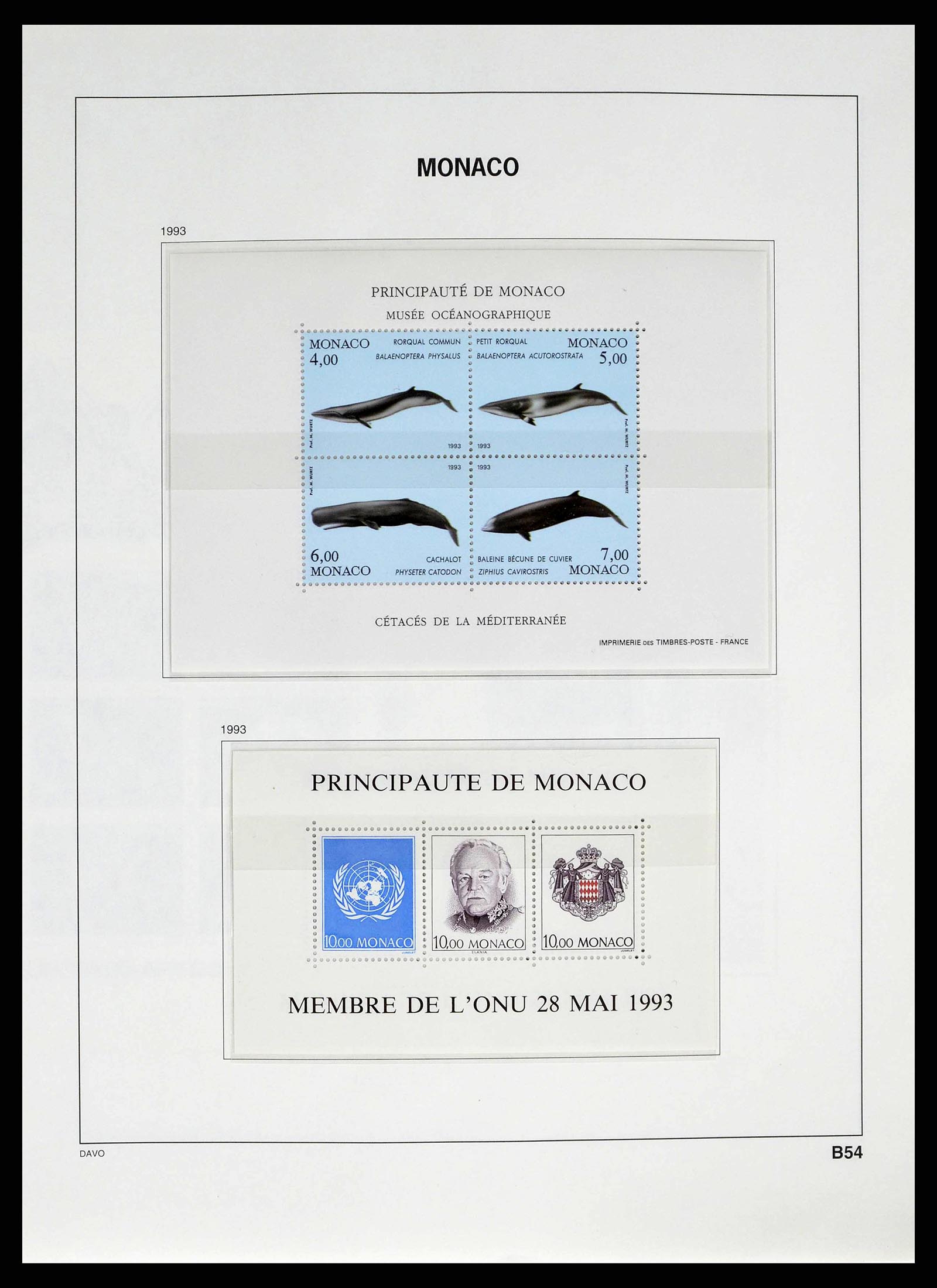 38725 0274 - Stamp collection 38725 Monaco 1885-1997.