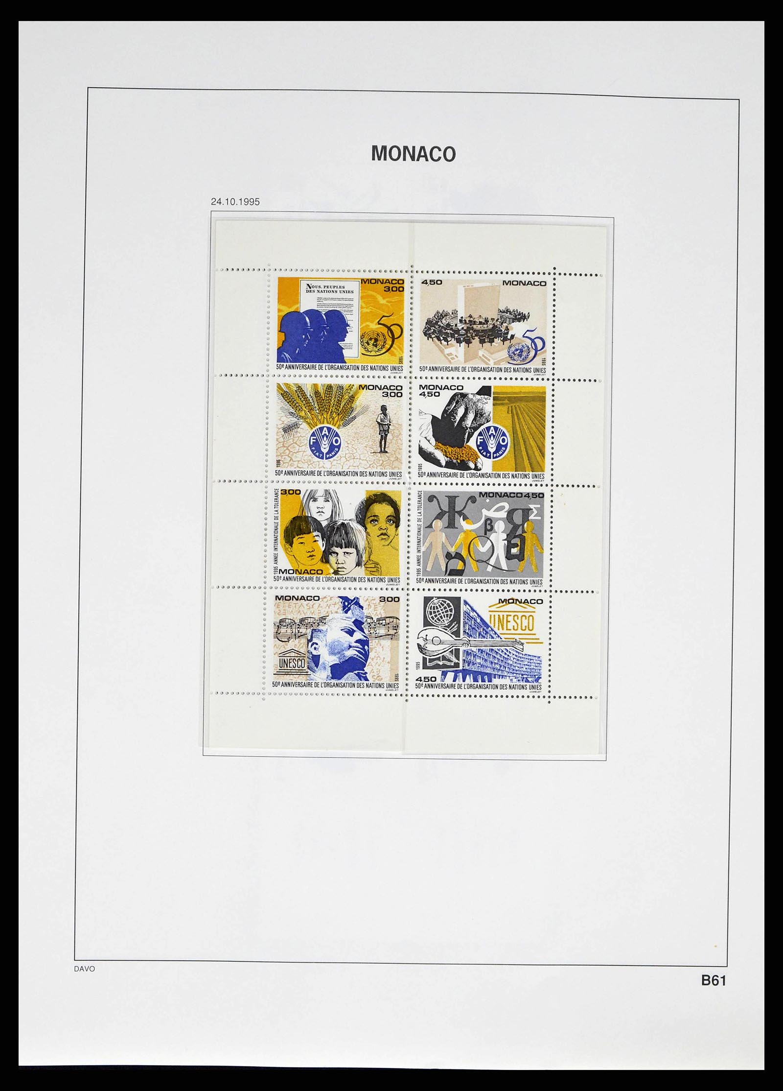 38725 0280 - Stamp collection 38725 Monaco 1885-1997.