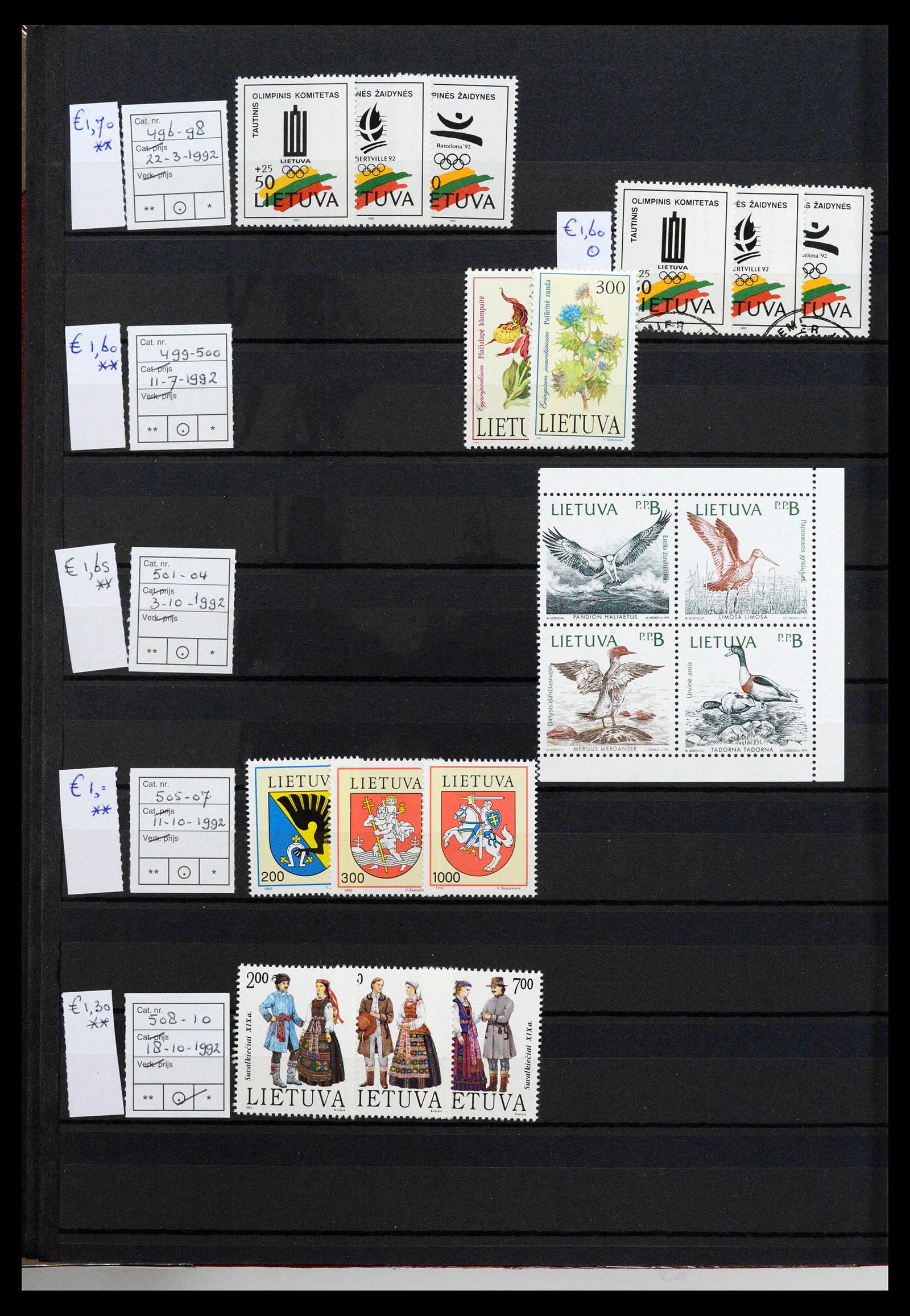 38728 0004 - Postzegelverzameling 38728 Litouwen 1991-2022!