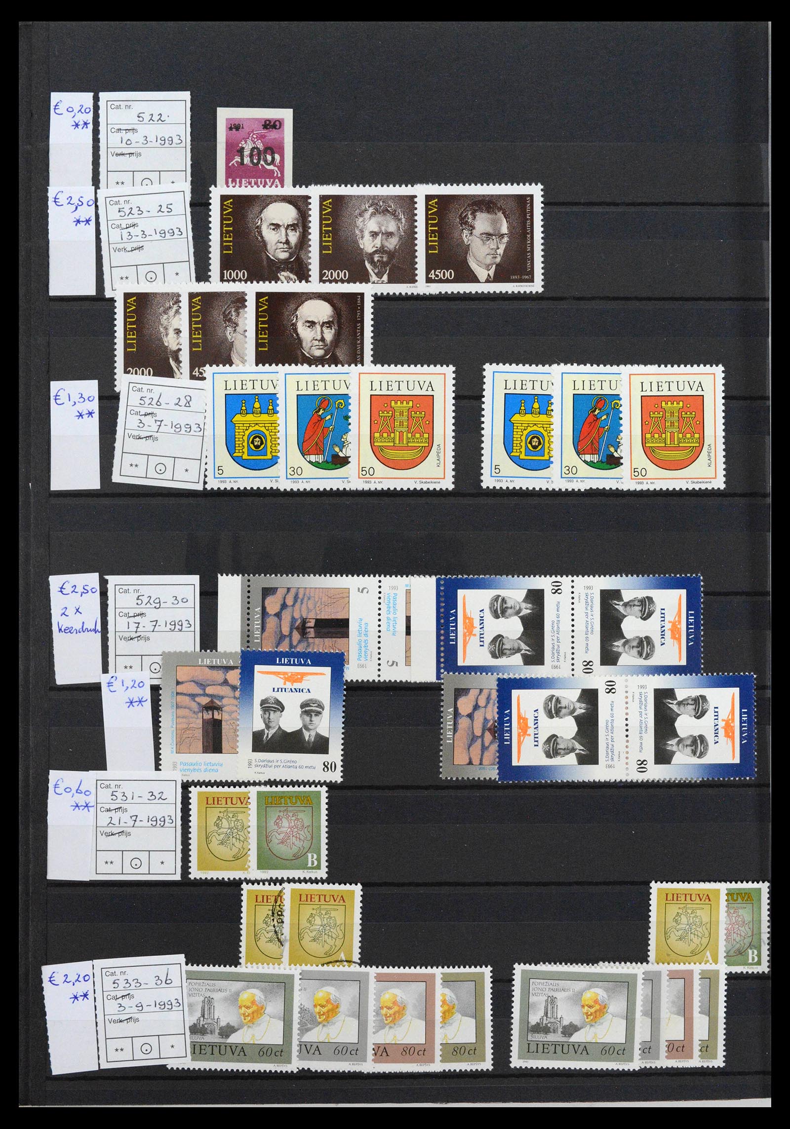 38728 0006 - Stamp collection 38728 Lithuania 1991-2022!