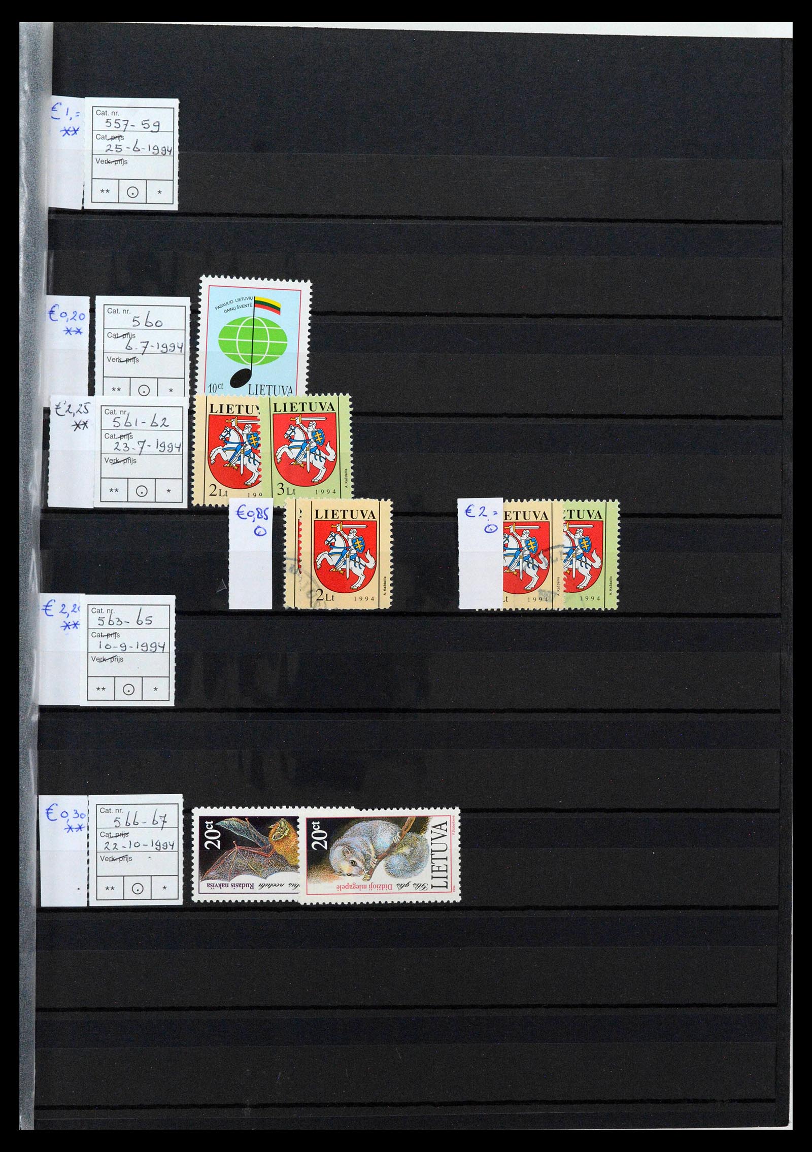38728 0009 - Postzegelverzameling 38728 Litouwen 1991-2022!