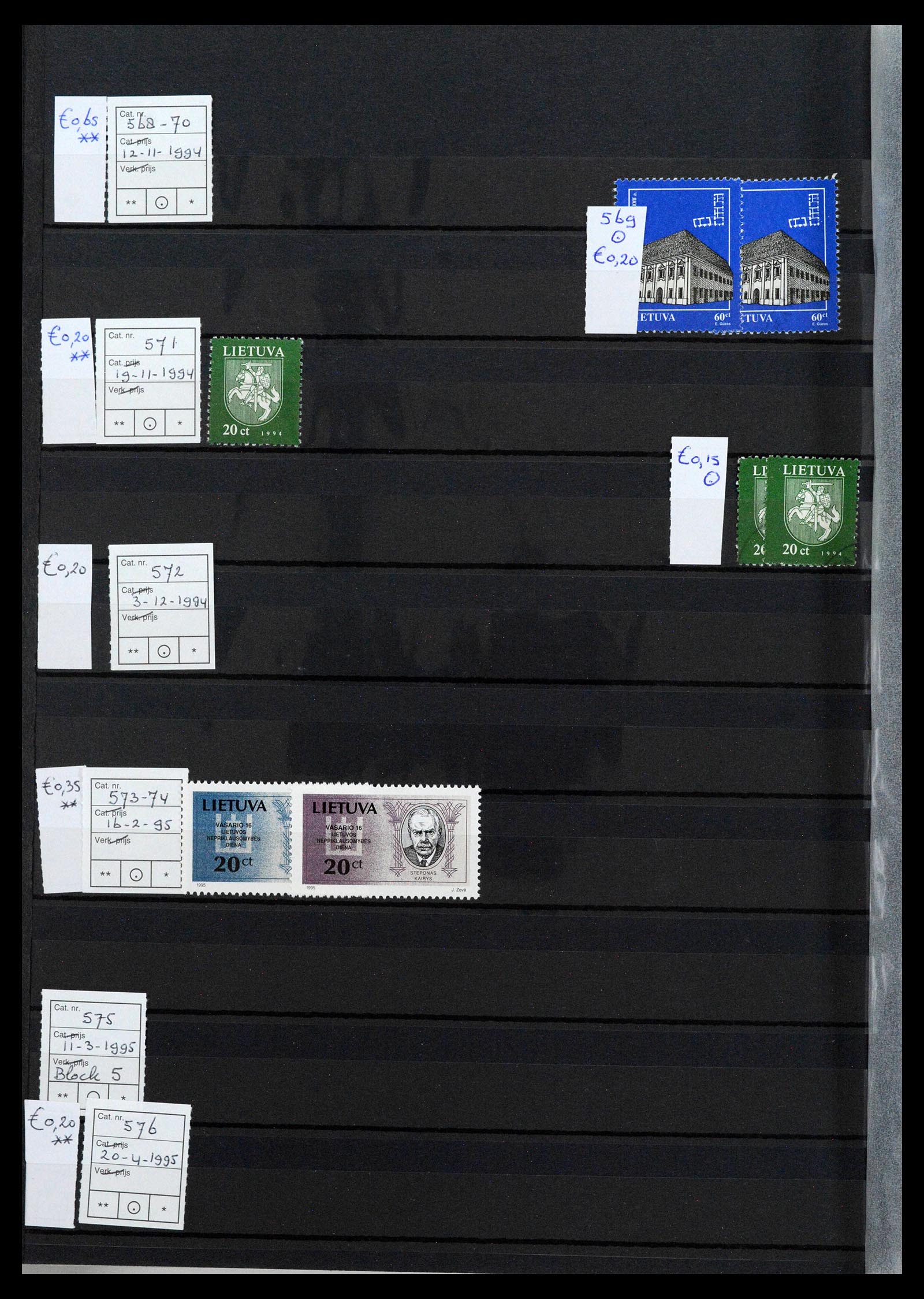 38728 0010 - Postzegelverzameling 38728 Litouwen 1991-2022!