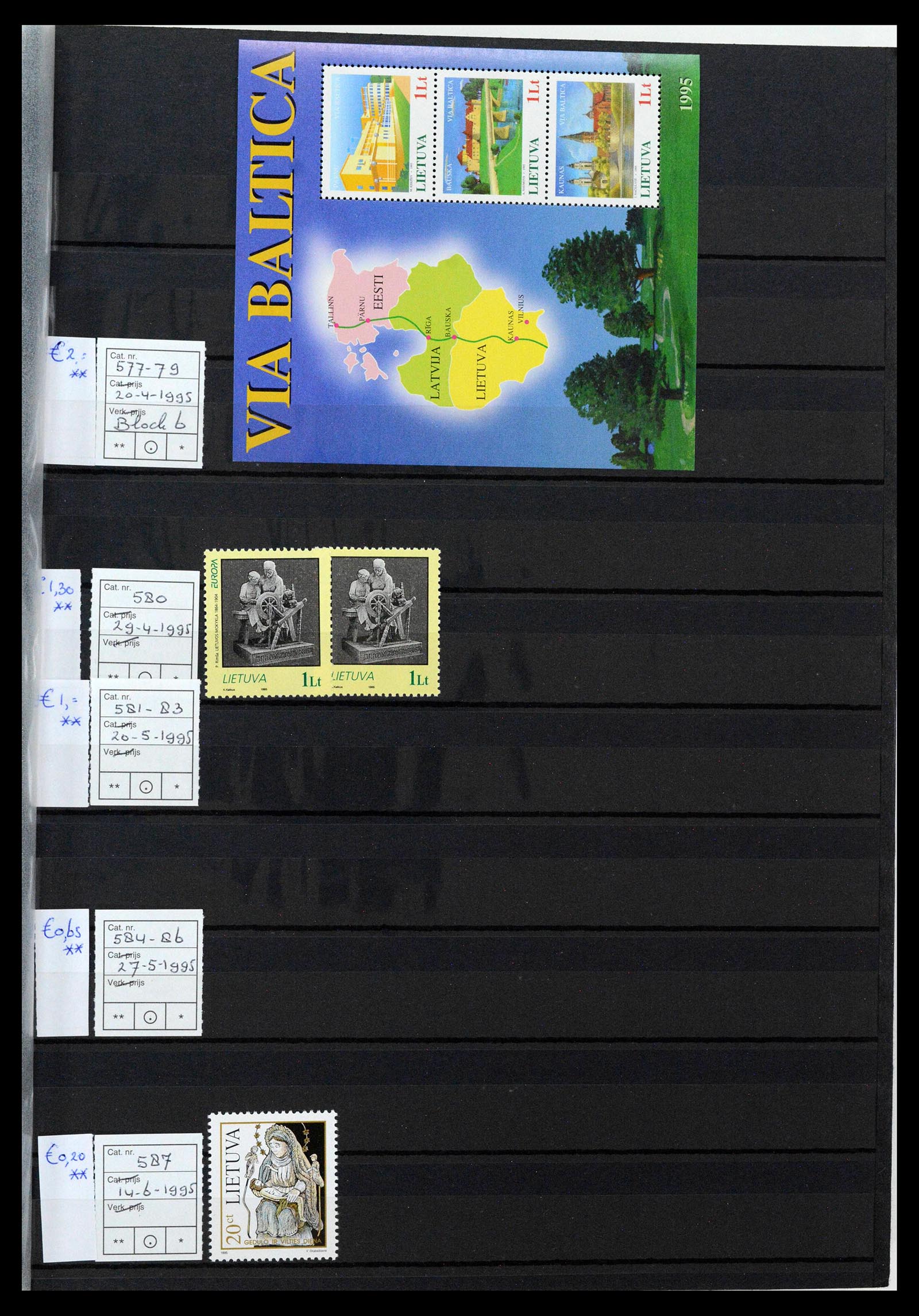 38728 0011 - Postzegelverzameling 38728 Litouwen 1991-2022!