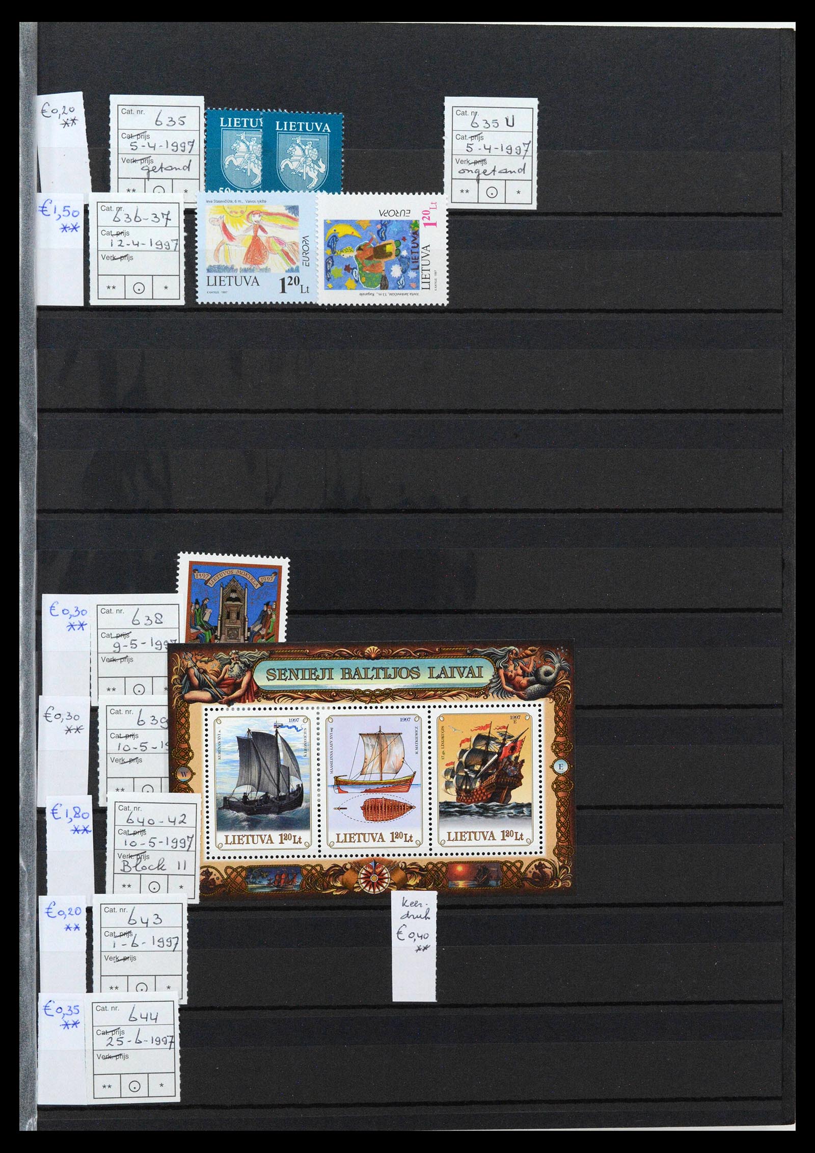 38728 0017 - Postzegelverzameling 38728 Litouwen 1991-2022!