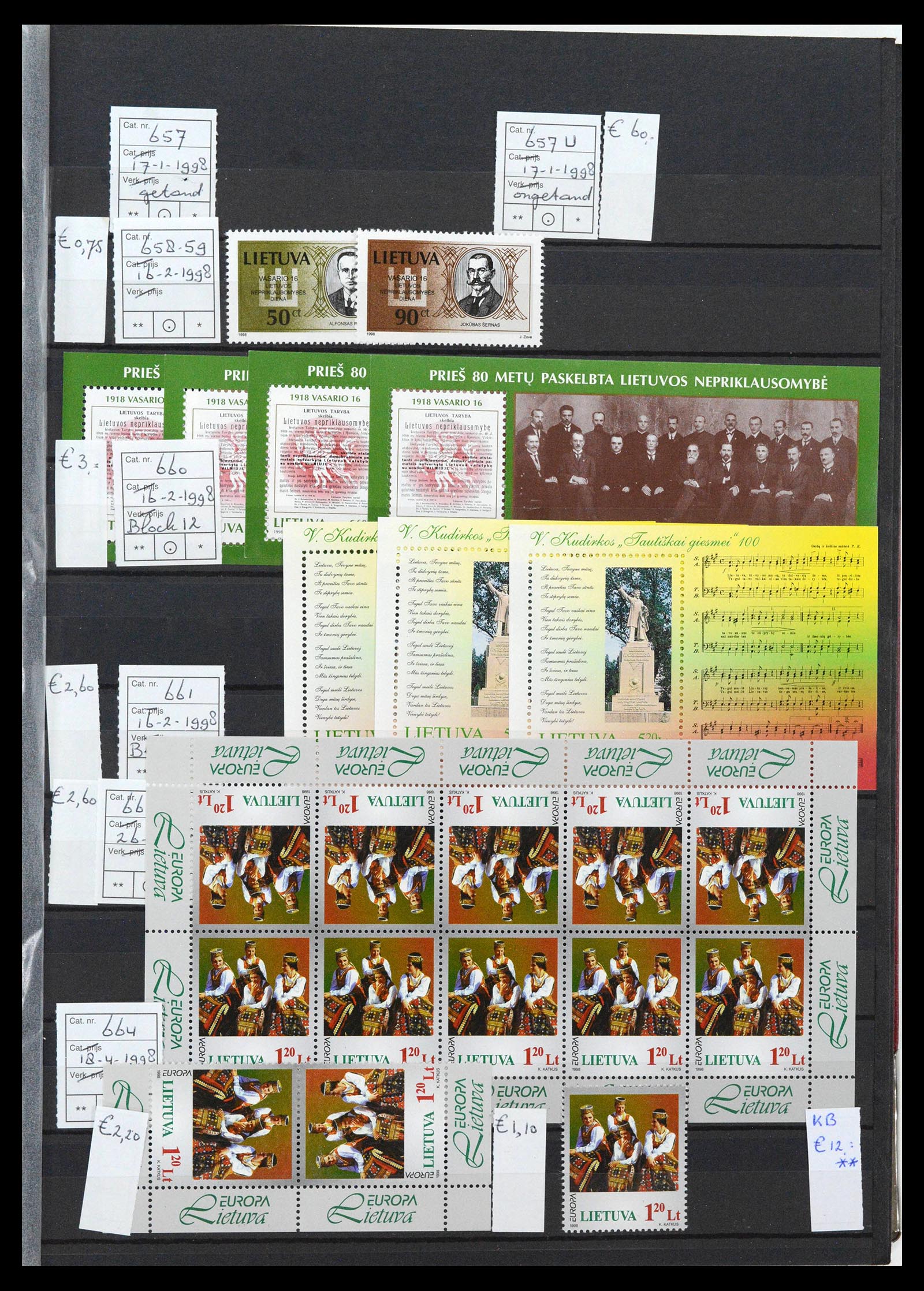 38728 0019 - Postzegelverzameling 38728 Litouwen 1991-2022!