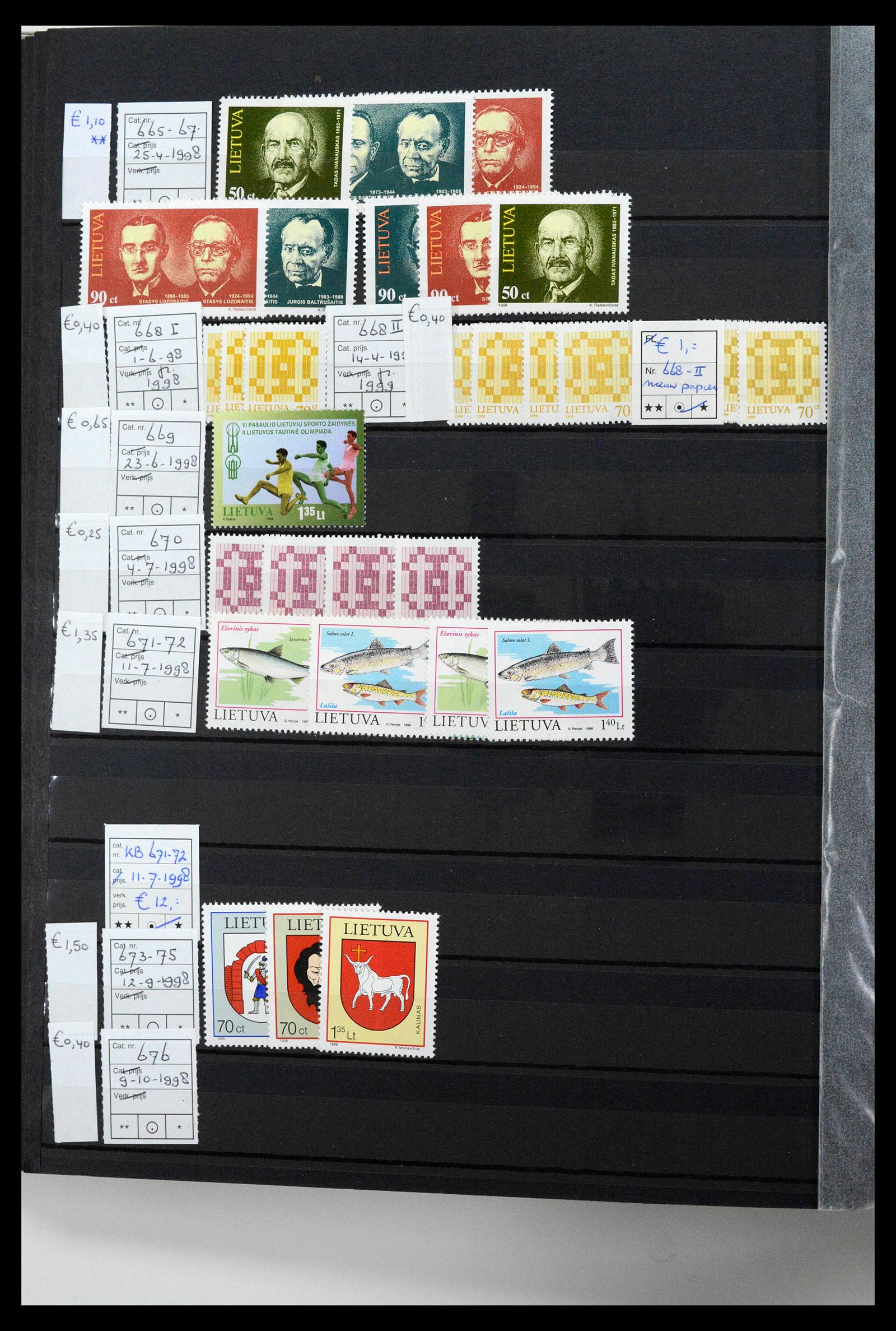 38728 0020 - Postzegelverzameling 38728 Litouwen 1991-2022!