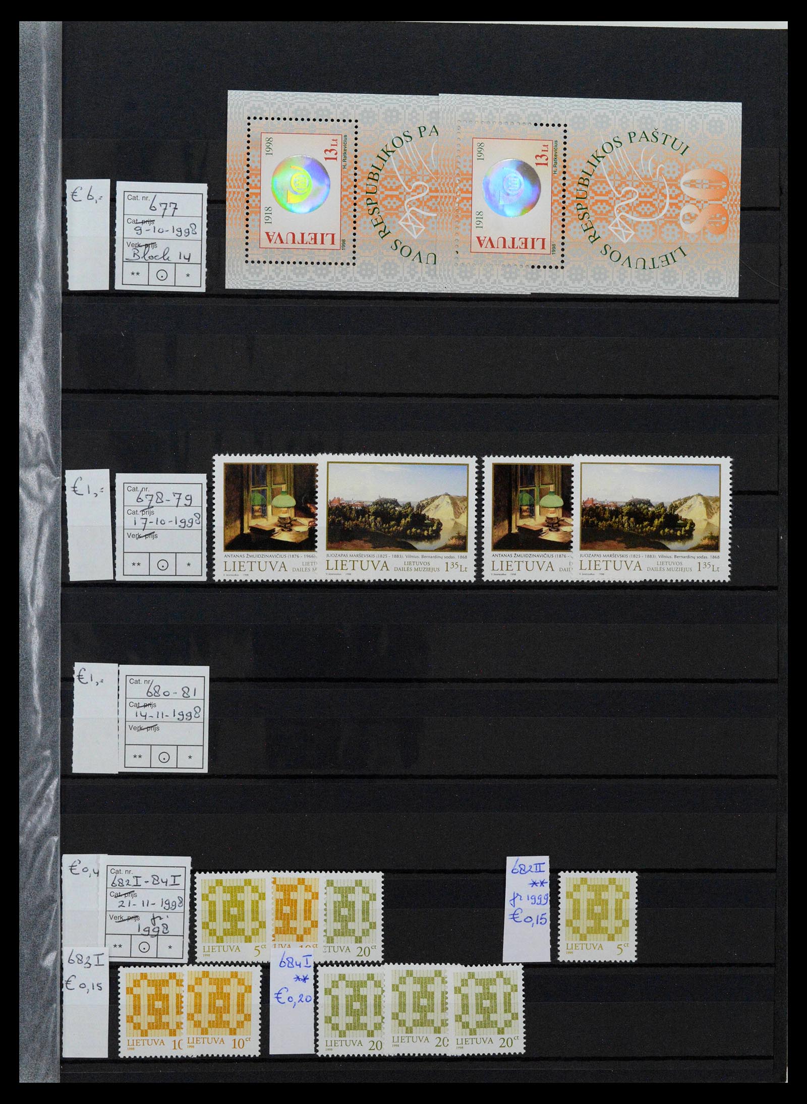 38728 0021 - Postzegelverzameling 38728 Litouwen 1991-2022!