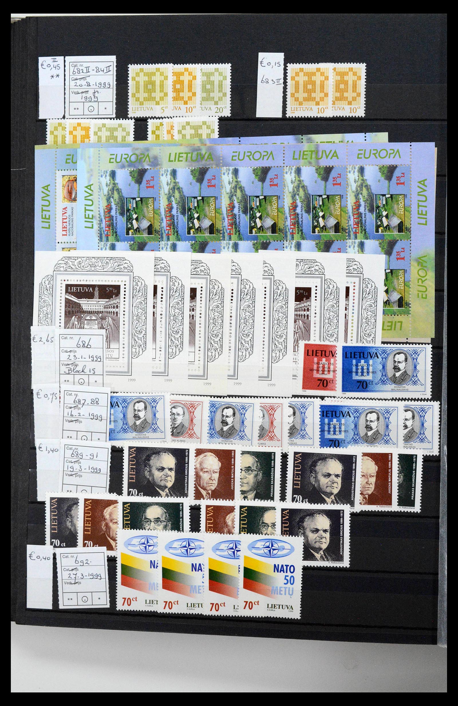 38728 0022 - Postzegelverzameling 38728 Litouwen 1991-2022!