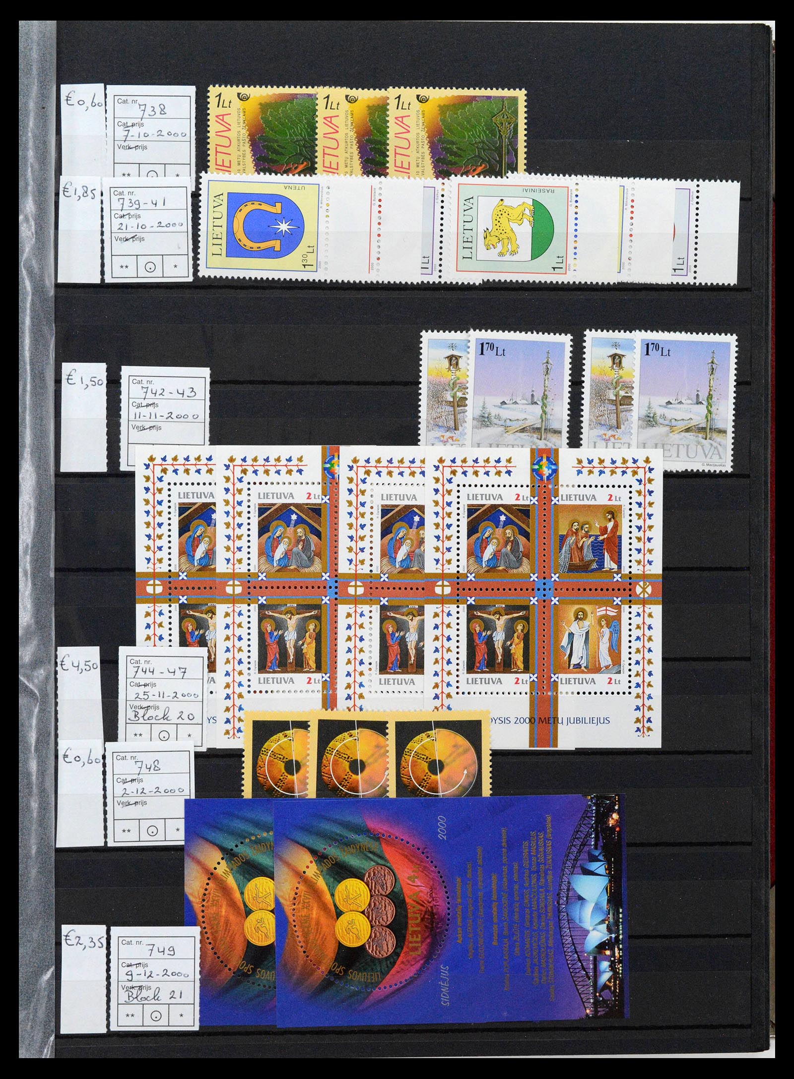 38728 0027 - Postzegelverzameling 38728 Litouwen 1991-2022!