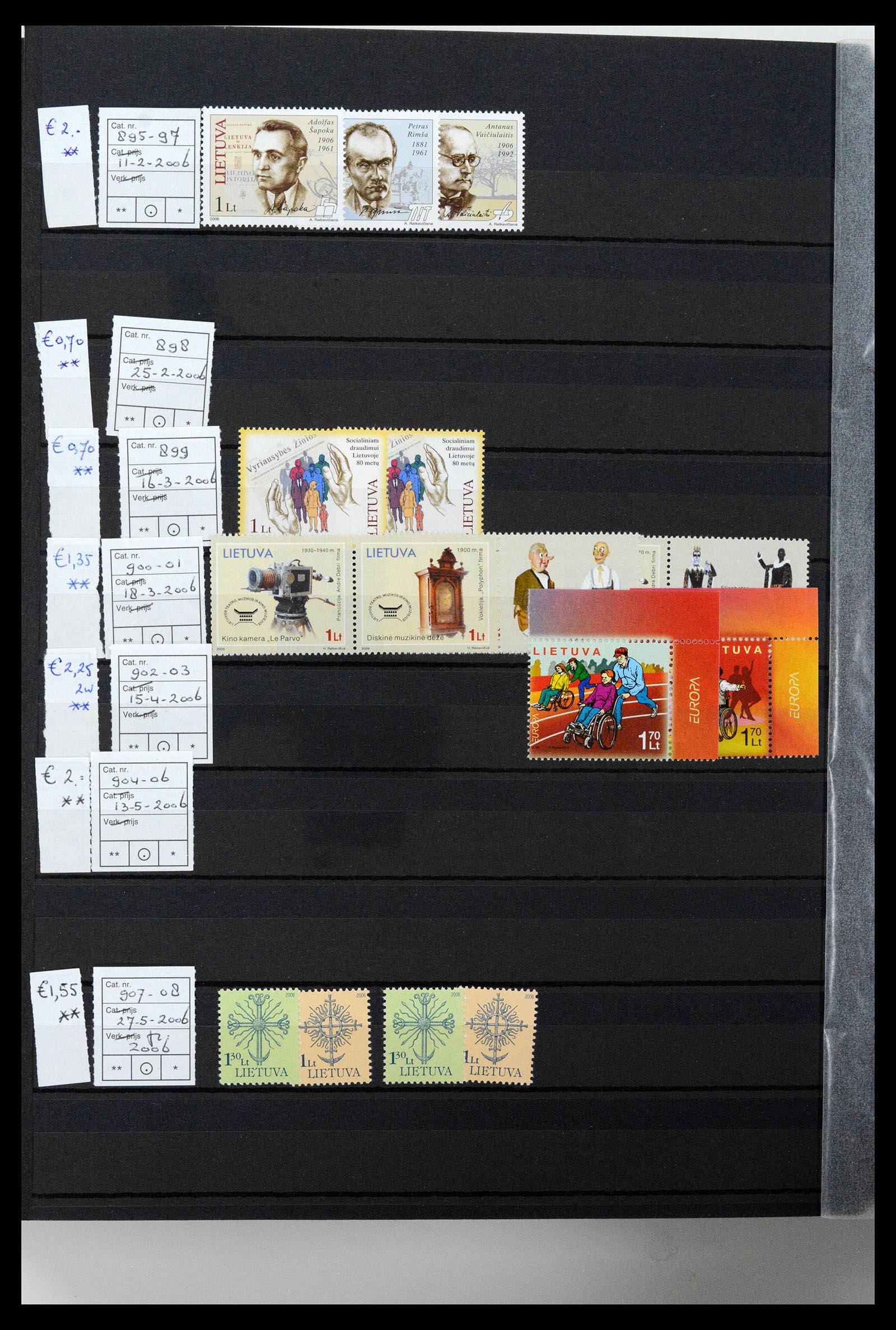 38728 0040 - Postzegelverzameling 38728 Litouwen 1991-2022!