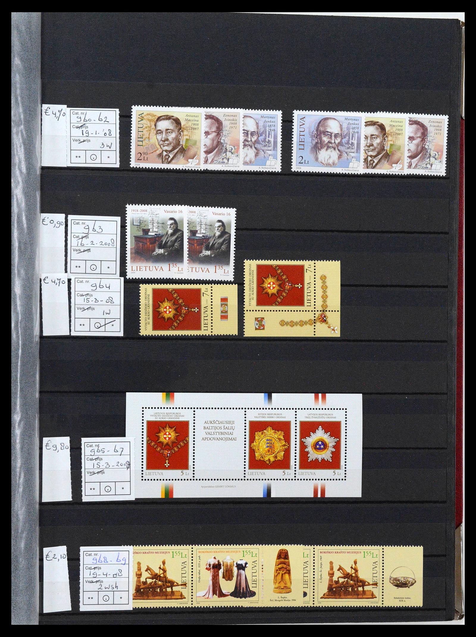 38728 0045 - Postzegelverzameling 38728 Litouwen 1991-2022!