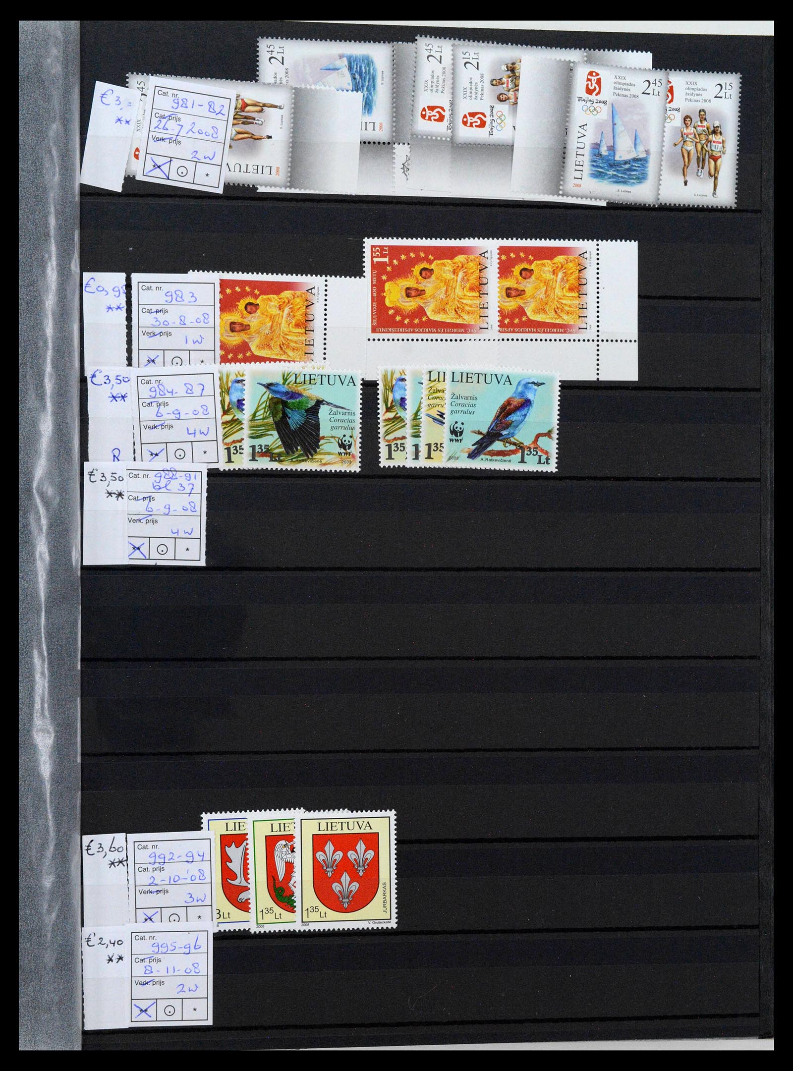 38728 0047 - Postzegelverzameling 38728 Litouwen 1991-2022!