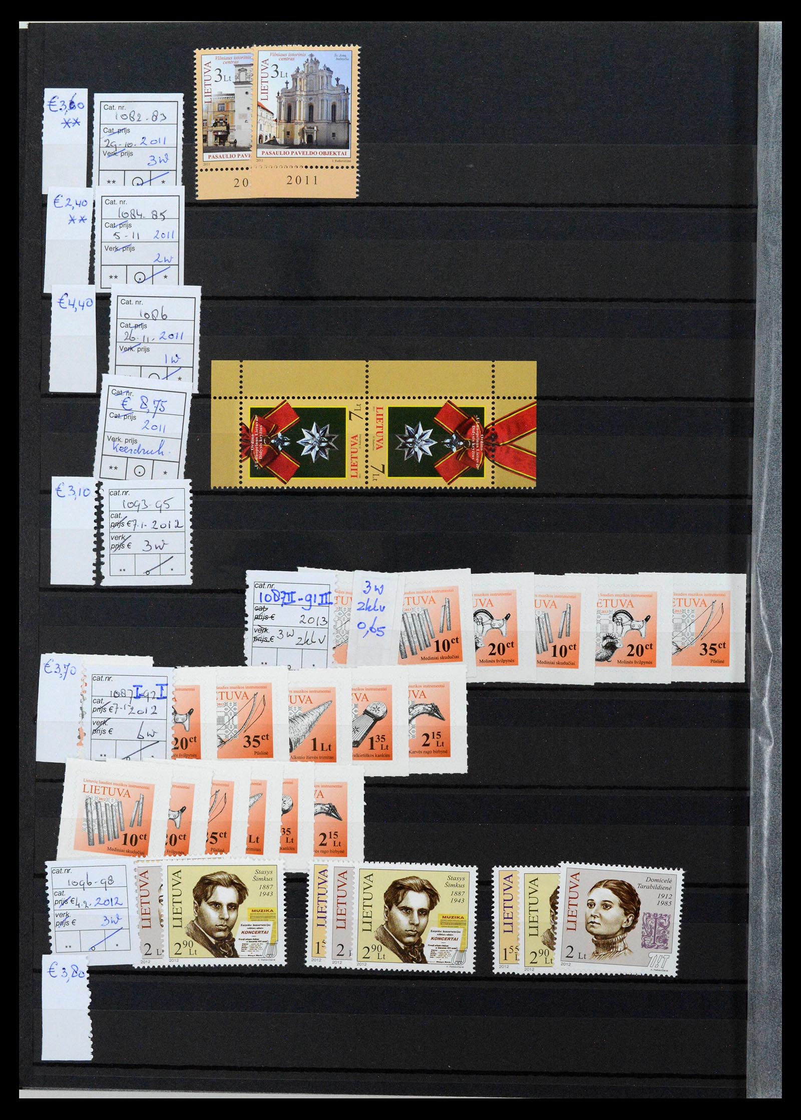 38728 0056 - Postzegelverzameling 38728 Litouwen 1991-2022!