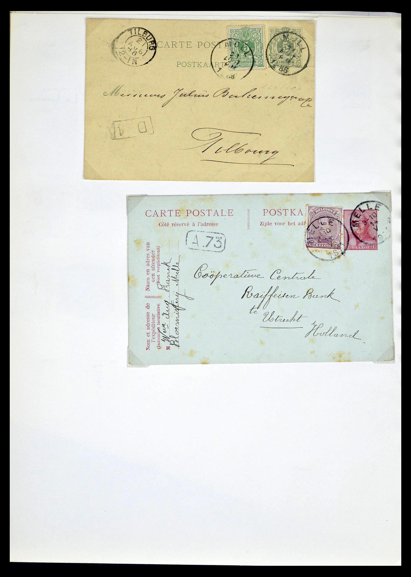 38729 0026 - Postzegelverzameling 38729 België stempels 1849-1950.