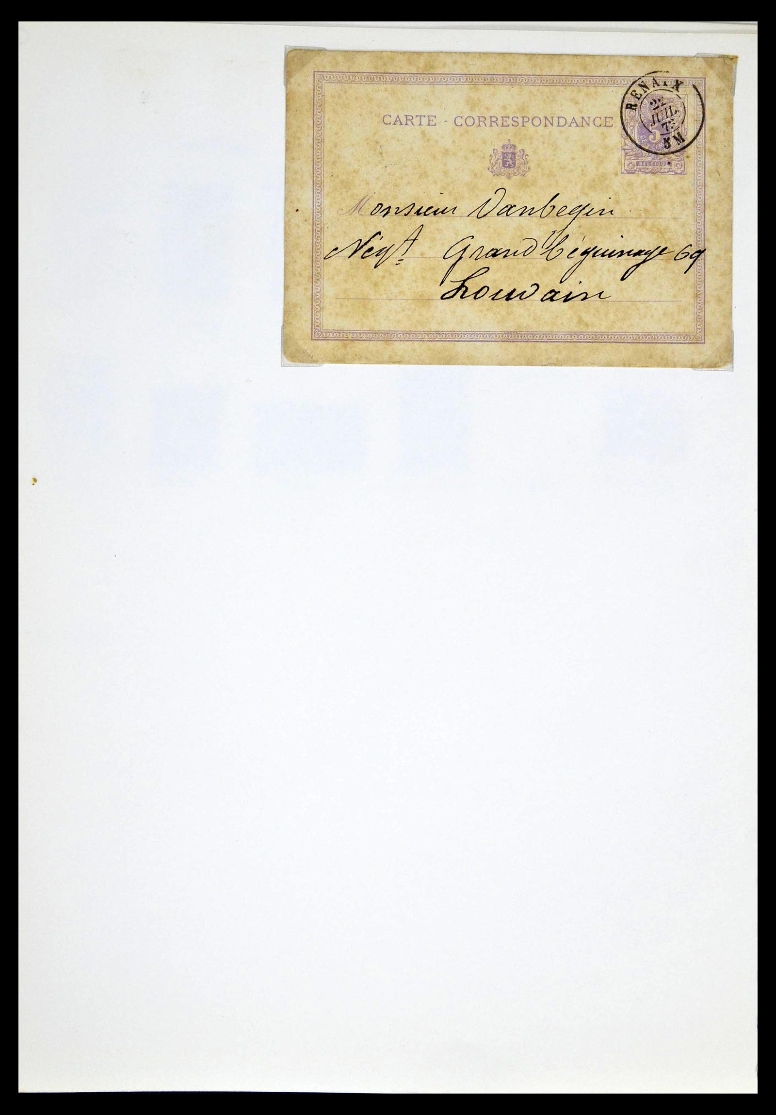 38729 0034 - Postzegelverzameling 38729 België stempels 1849-1950.