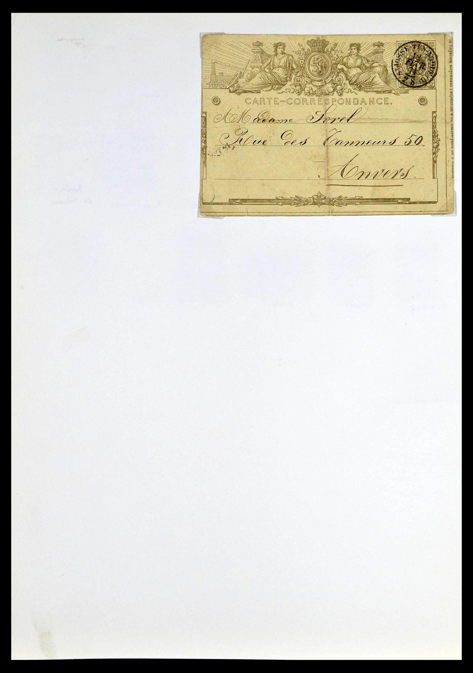 38729 0036 - Postzegelverzameling 38729 België stempels 1849-1950.