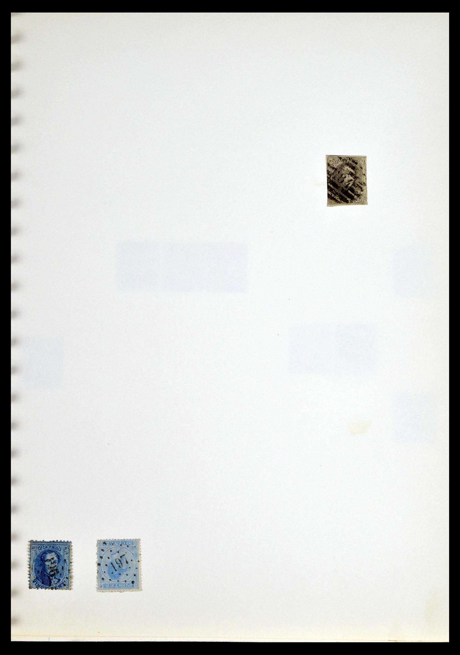 38729 0063 - Postzegelverzameling 38729 België stempels 1849-1950.