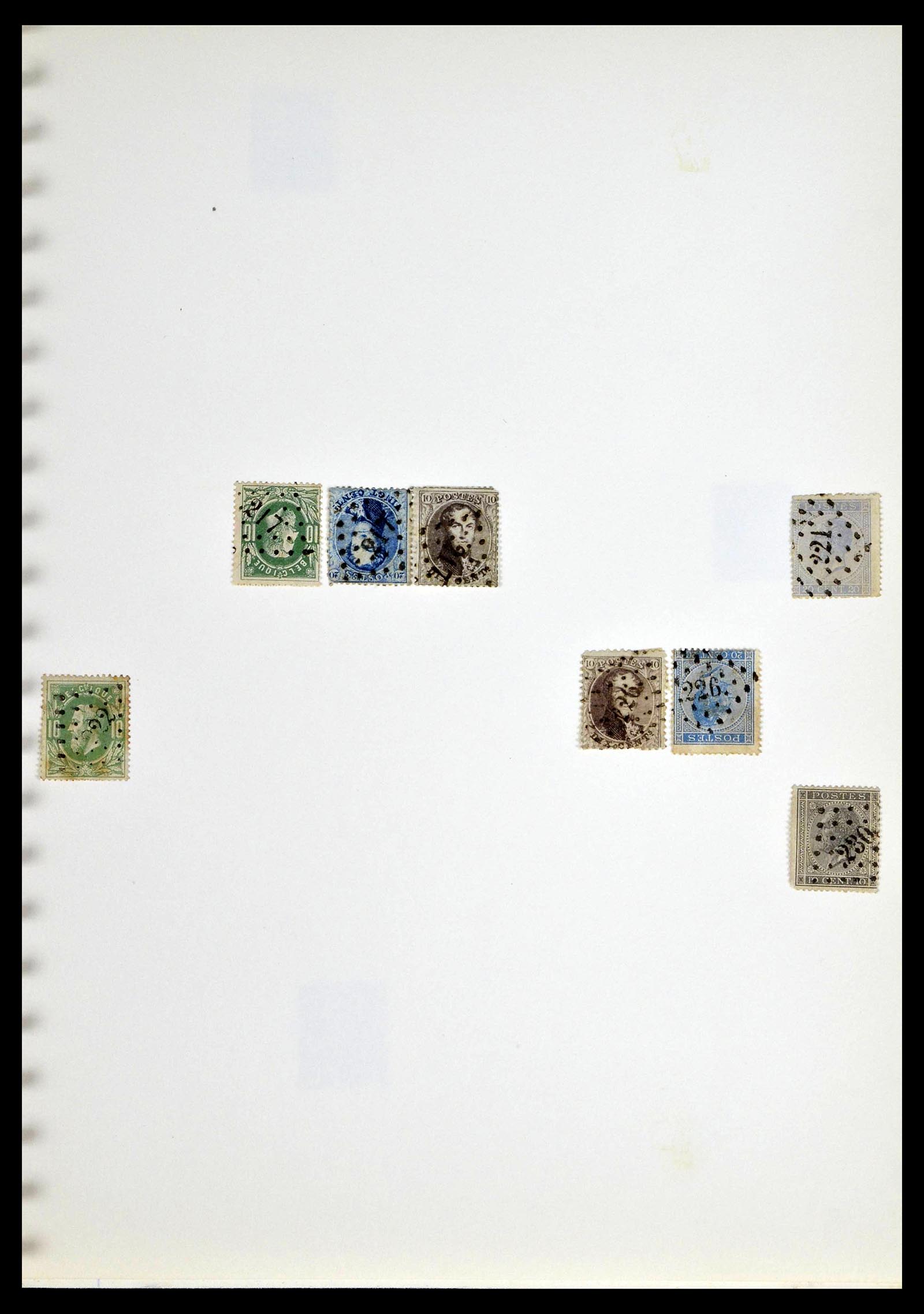 38729 0064 - Postzegelverzameling 38729 België stempels 1849-1950.