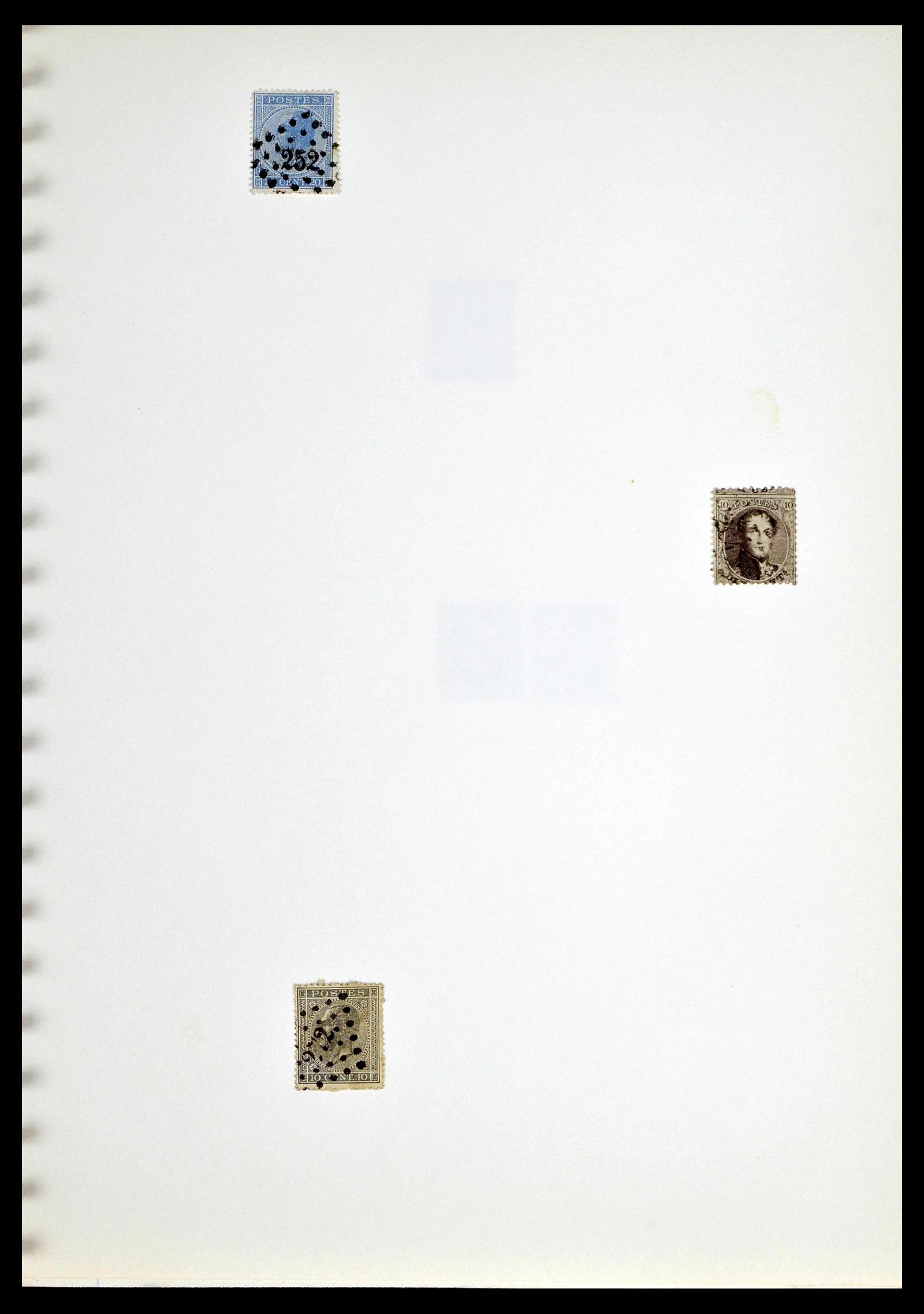 38729 0065 - Postzegelverzameling 38729 België stempels 1849-1950.