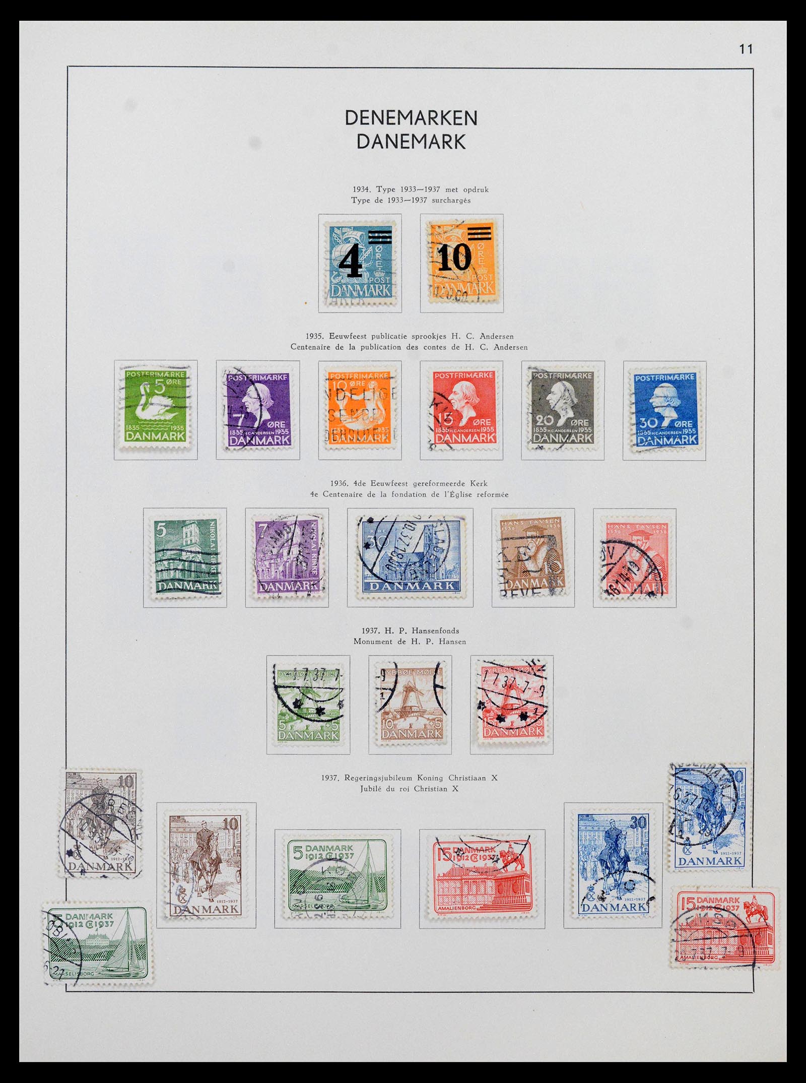 38731 0011 - Postzegelverzameling 38731 Scandinavië 1854-1992.