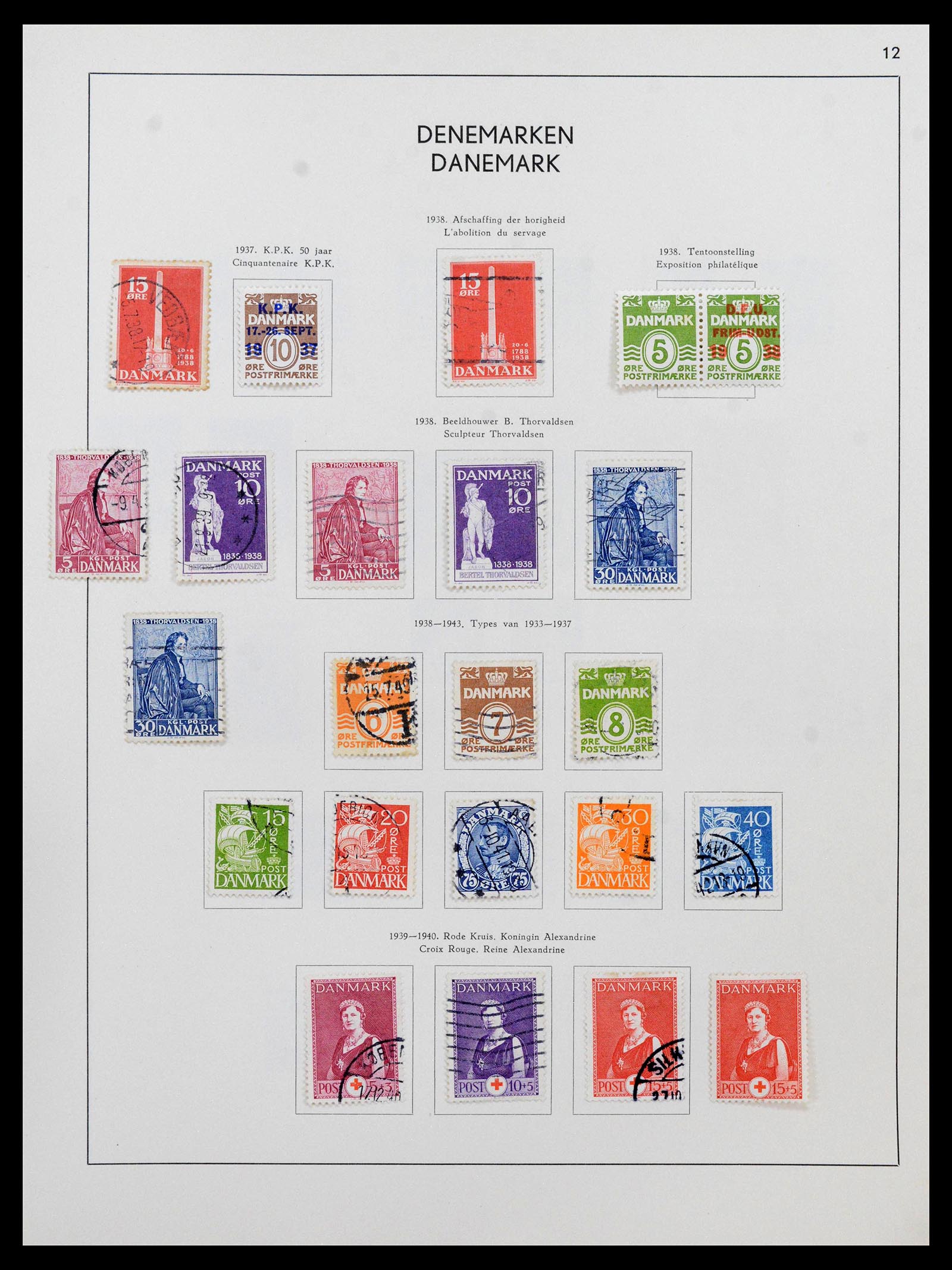 38731 0012 - Postzegelverzameling 38731 Scandinavië 1854-1992.