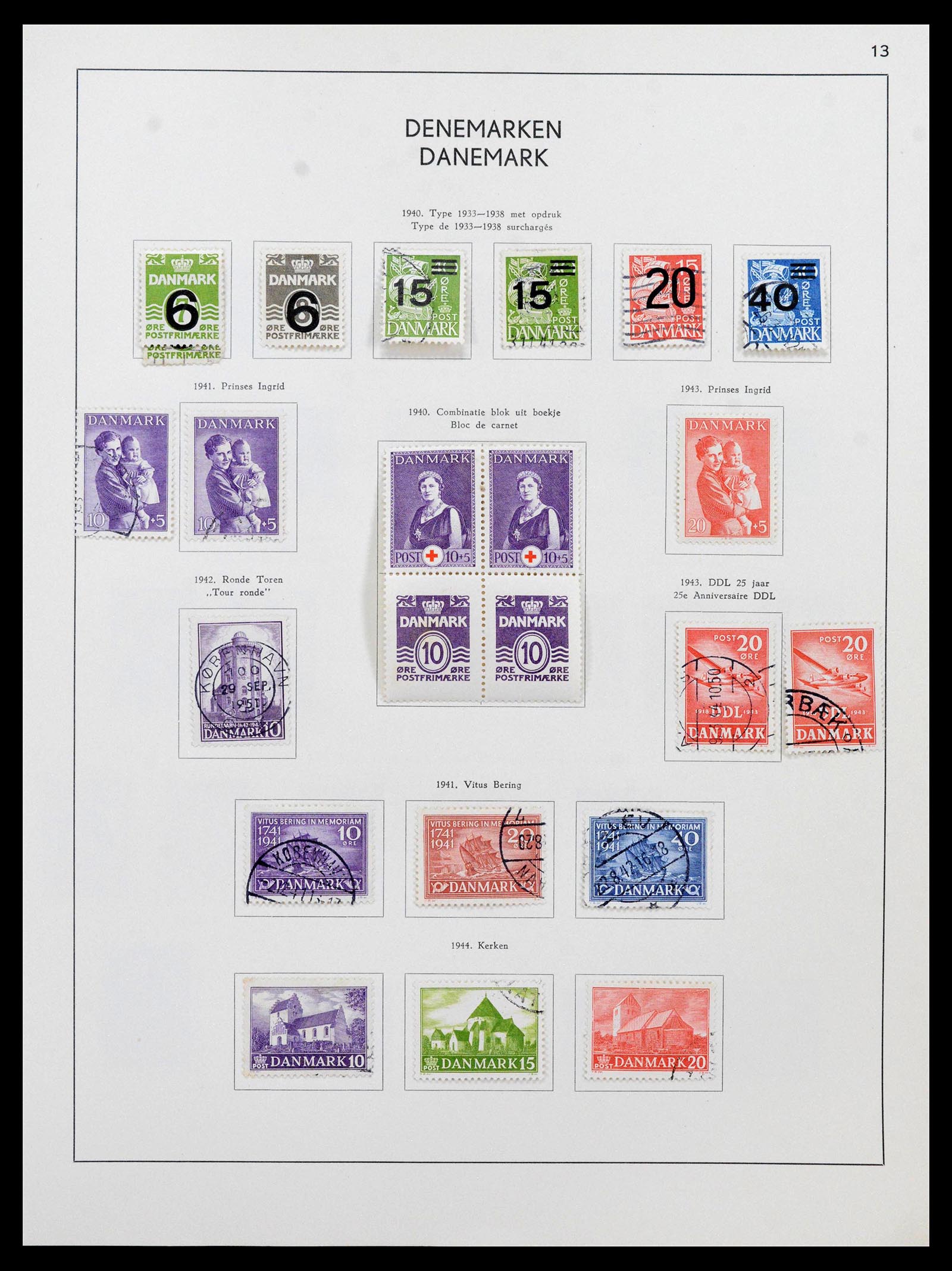 38731 0013 - Postzegelverzameling 38731 Scandinavië 1854-1992.