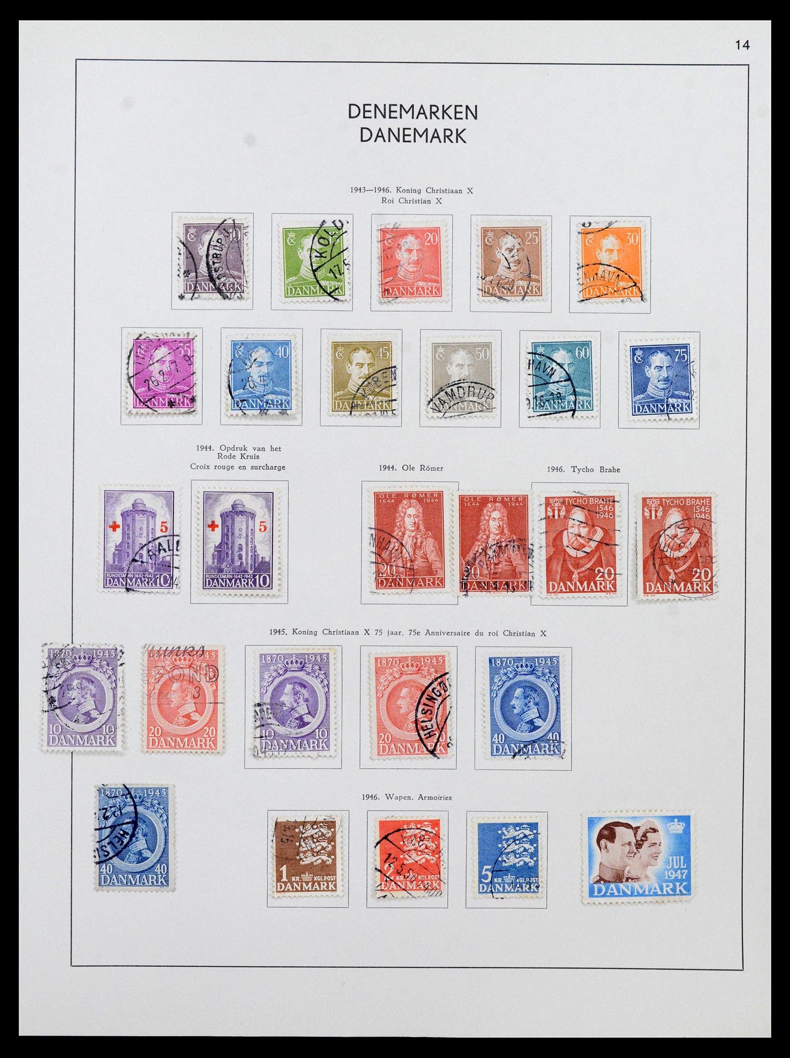 38731 0014 - Postzegelverzameling 38731 Scandinavië 1854-1992.