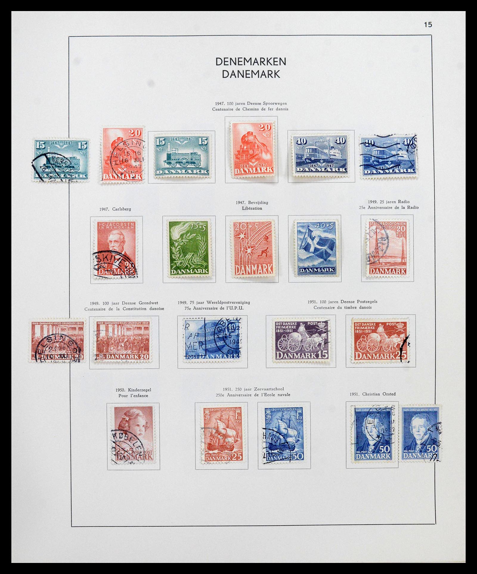 38731 0015 - Postzegelverzameling 38731 Scandinavië 1854-1992.
