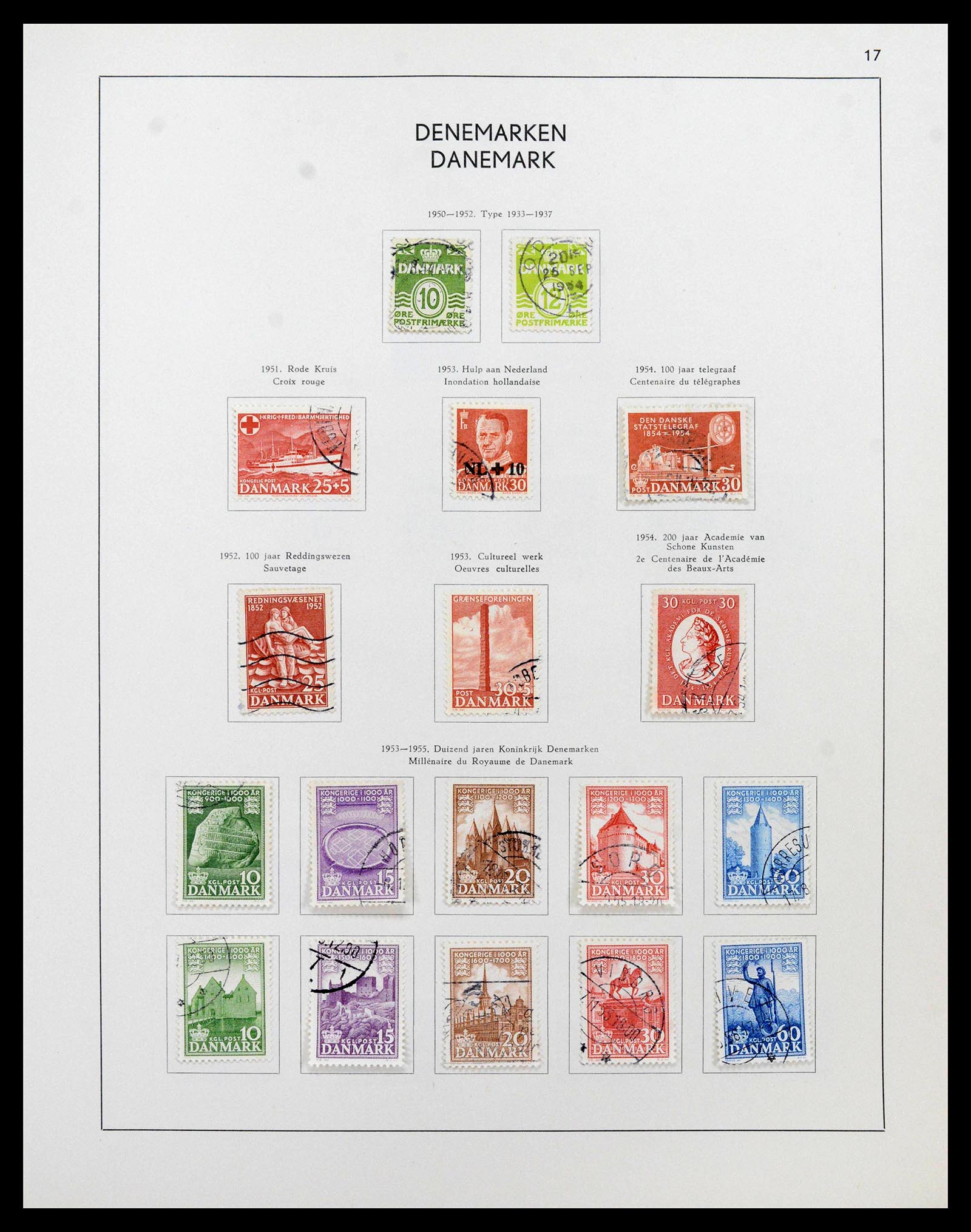 38731 0017 - Postzegelverzameling 38731 Scandinavië 1854-1992.