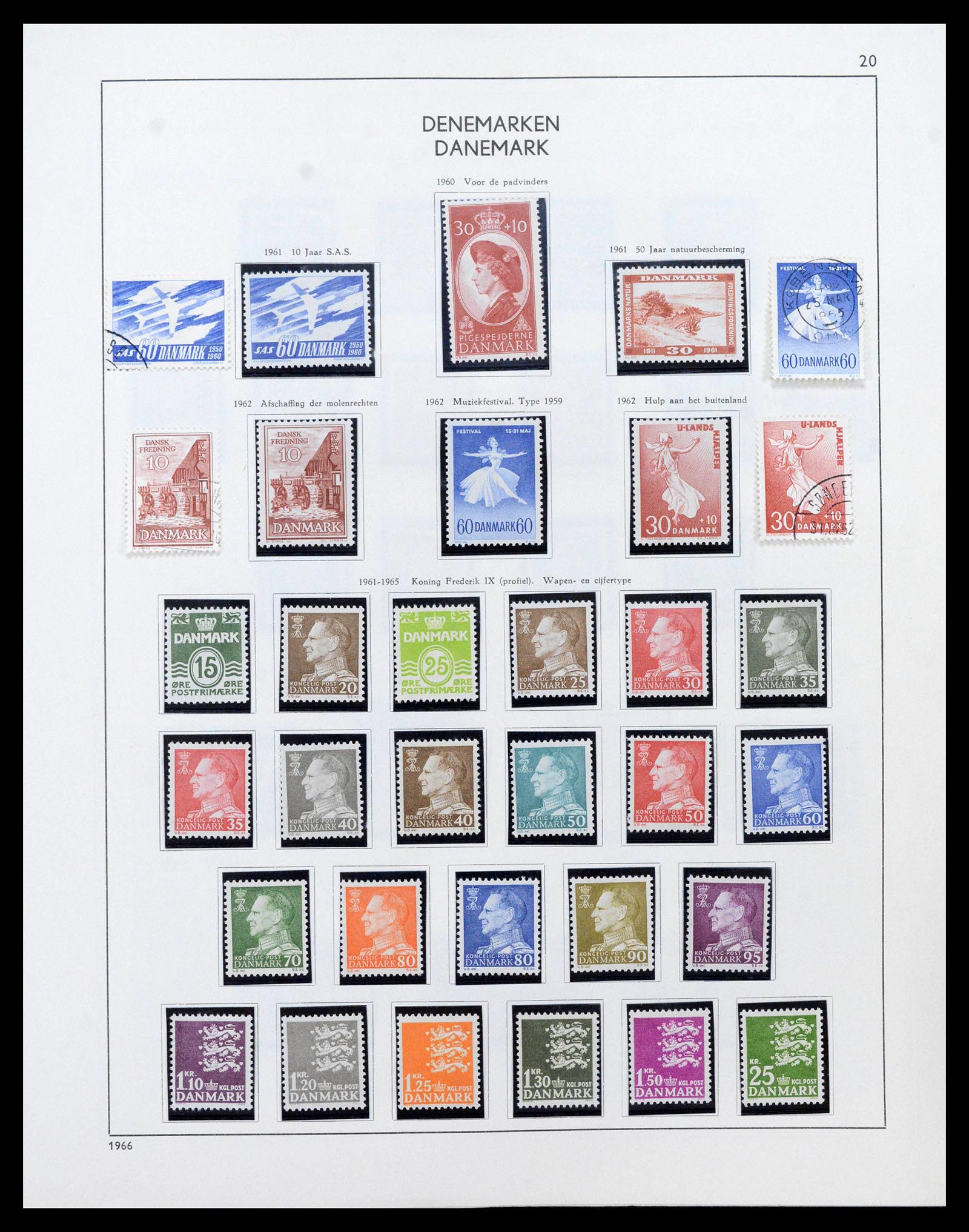 38731 0020 - Postzegelverzameling 38731 Scandinavië 1854-1992.