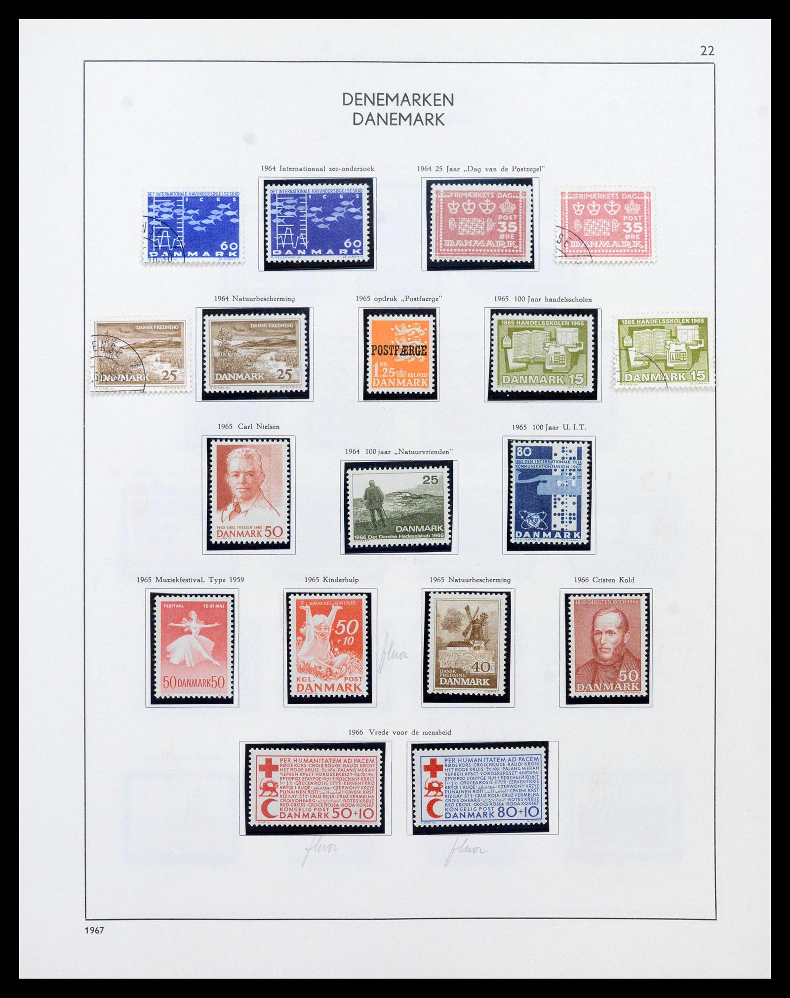 38731 0024 - Postzegelverzameling 38731 Scandinavië 1854-1992.