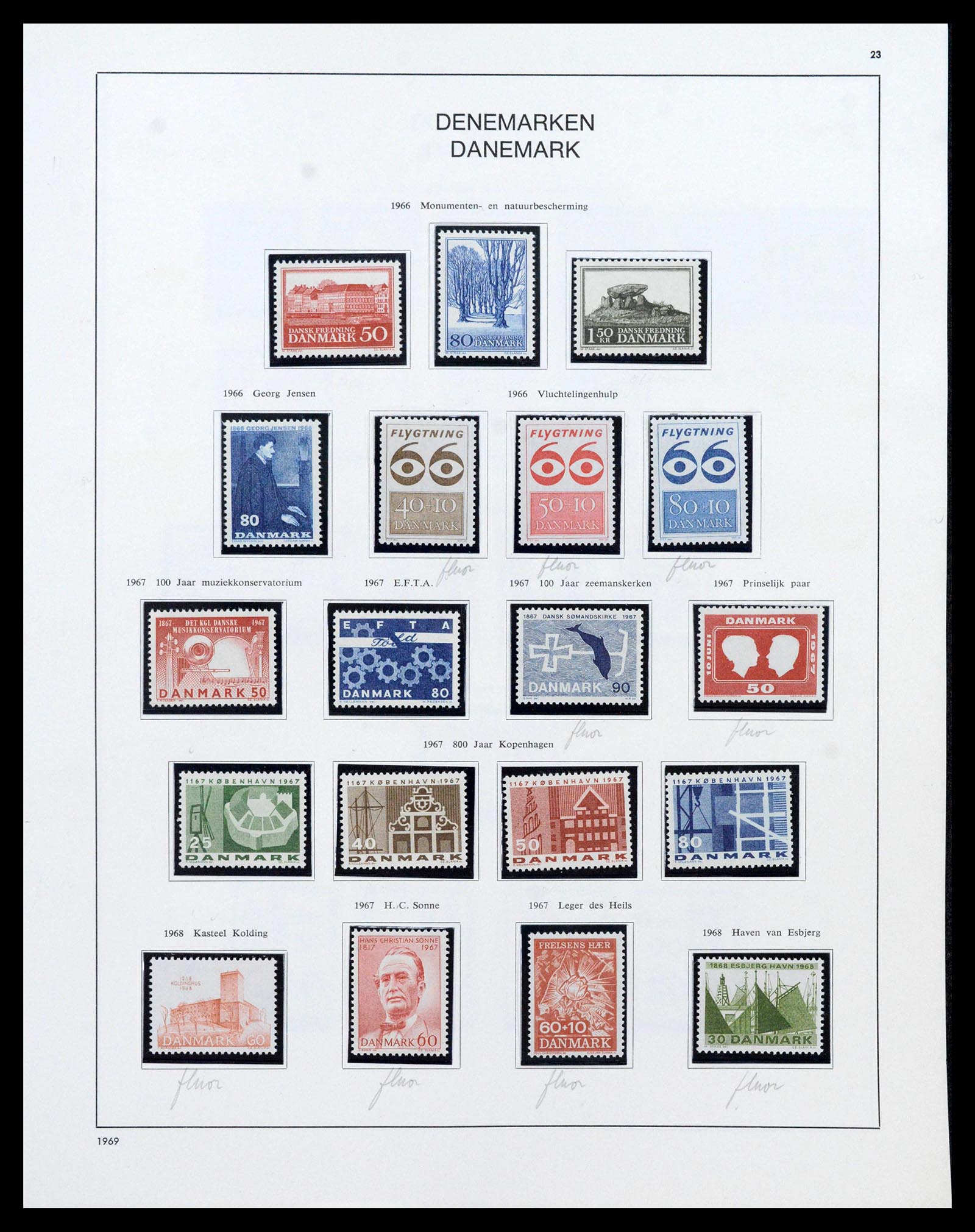 38731 0025 - Postzegelverzameling 38731 Scandinavië 1854-1992.