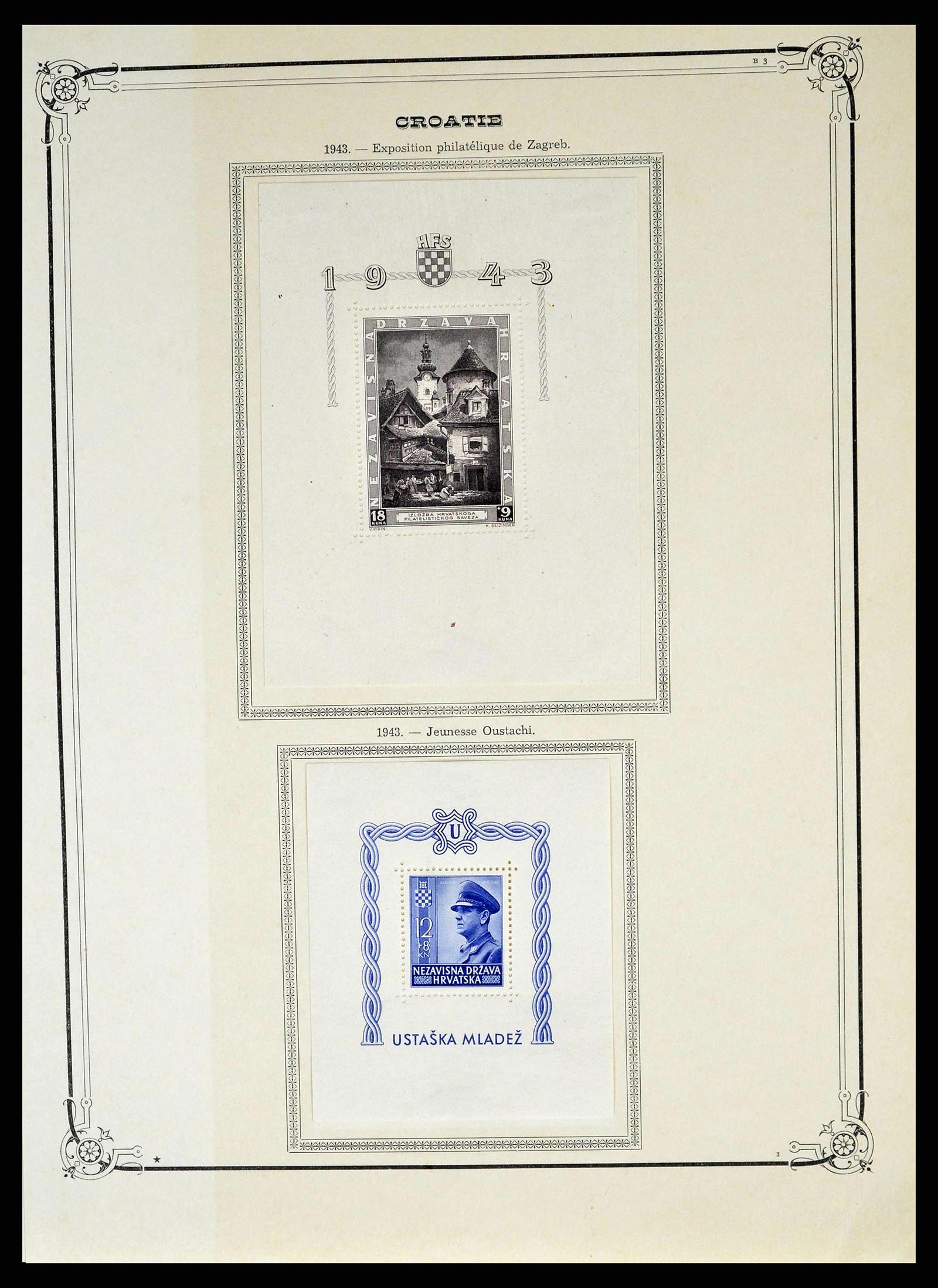 38734 0013 - Postzegelverzameling 38734 Kroatië 1941-1944.