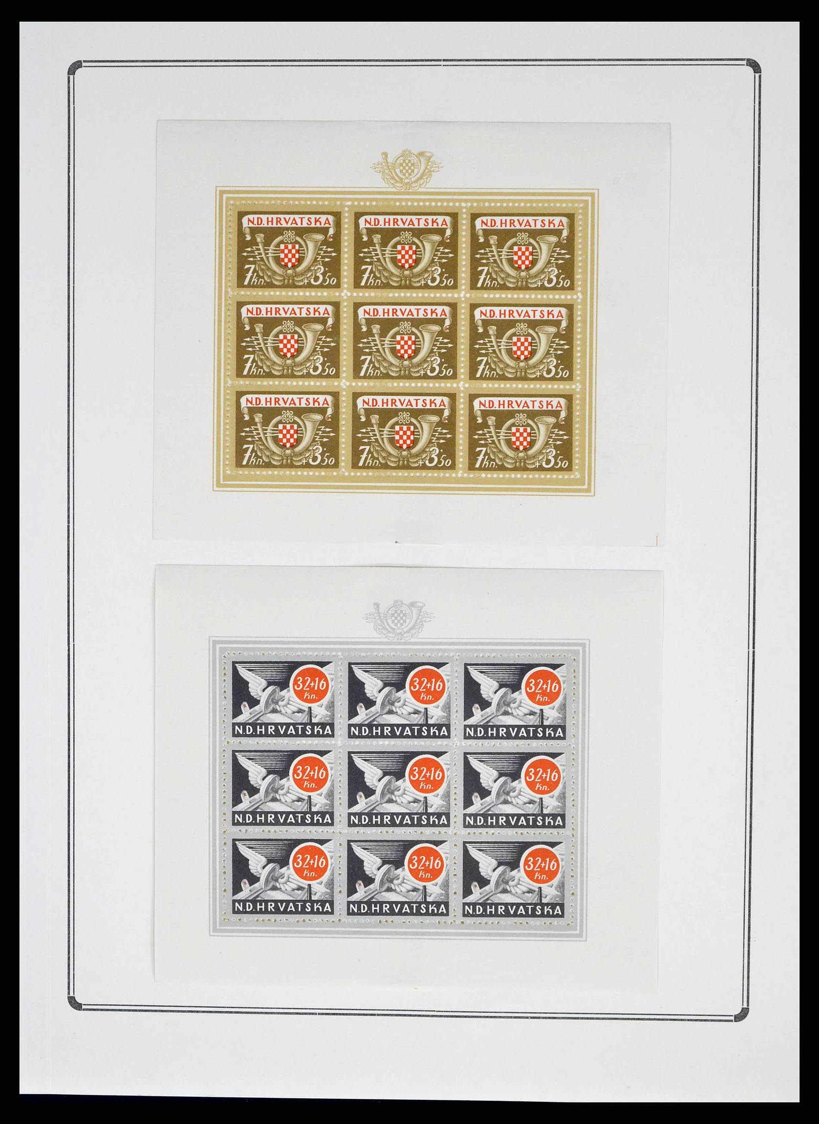38734 0016 - Postzegelverzameling 38734 Kroatië 1941-1944.