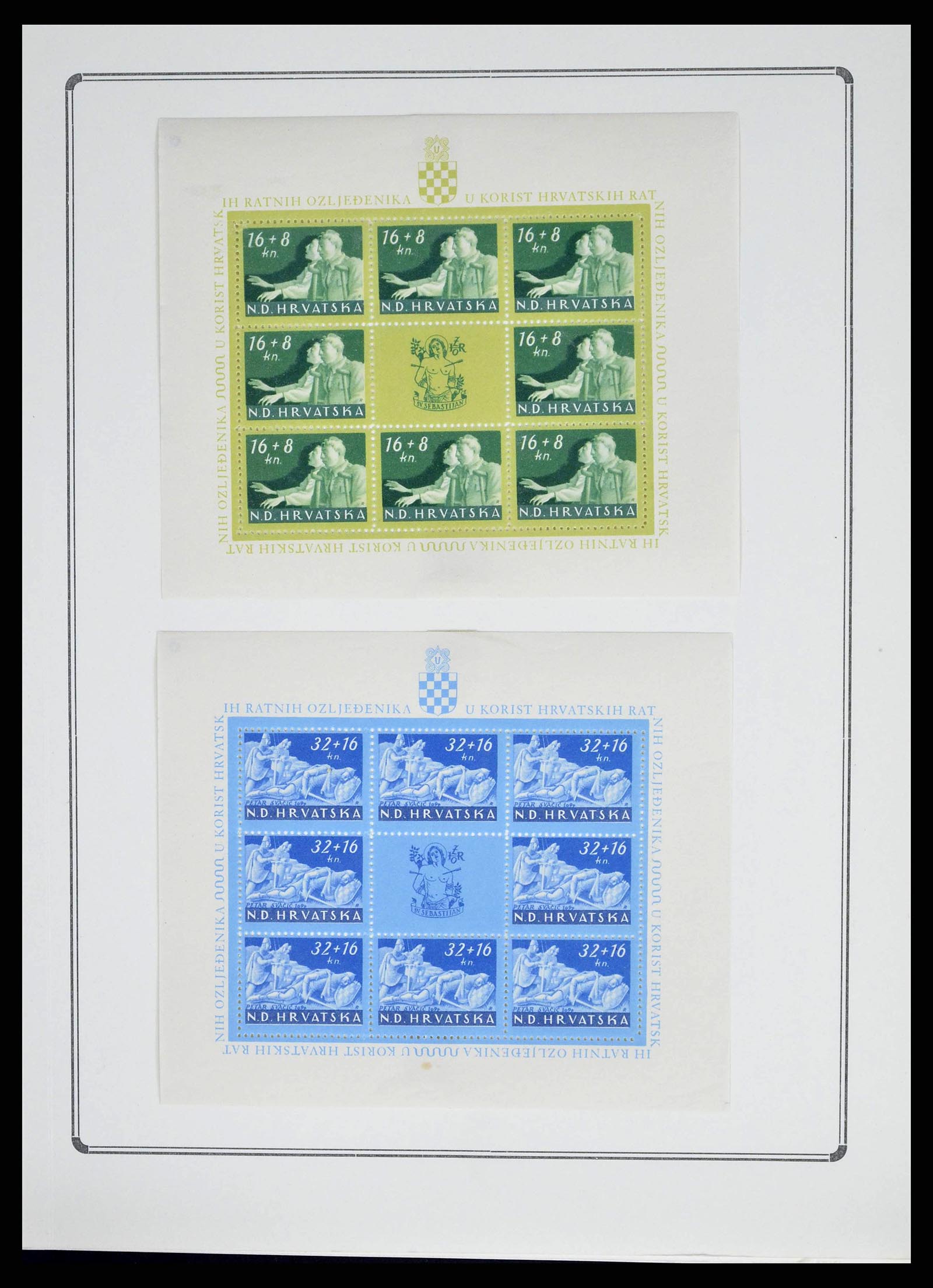38734 0020 - Postzegelverzameling 38734 Kroatië 1941-1944.
