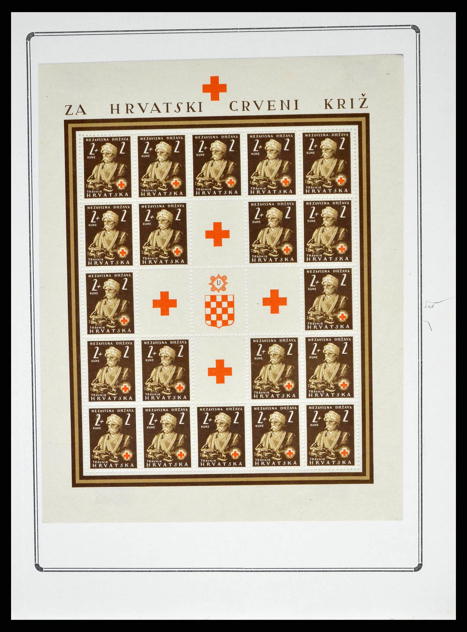 38734 0023 - Postzegelverzameling 38734 Kroatië 1941-1944.