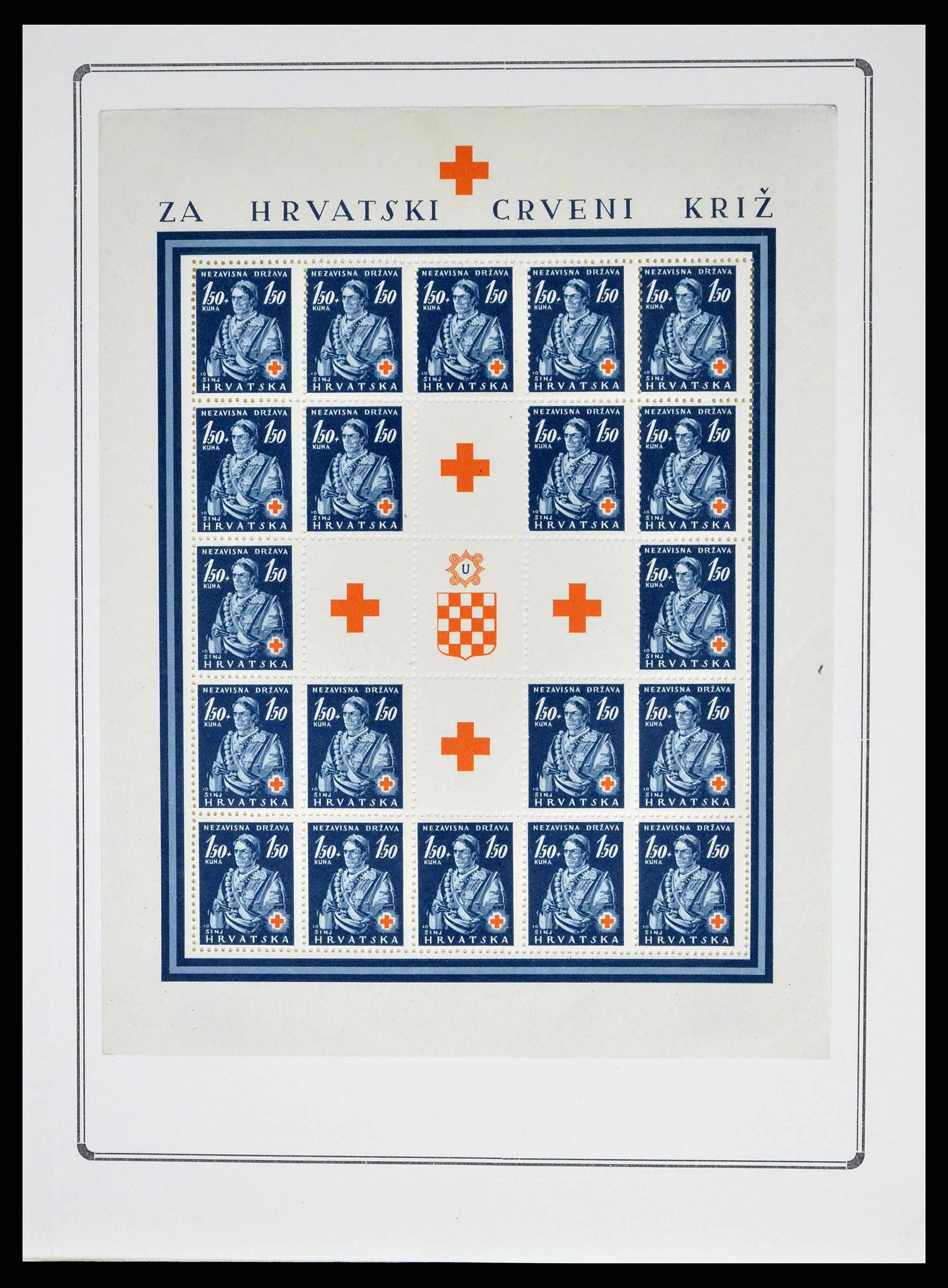 38734 0024 - Stamp collection 38734 Croatia 1941-1944.