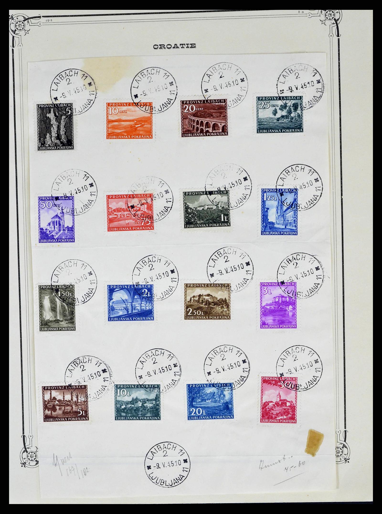 38734 0026 - Postzegelverzameling 38734 Kroatië 1941-1944.