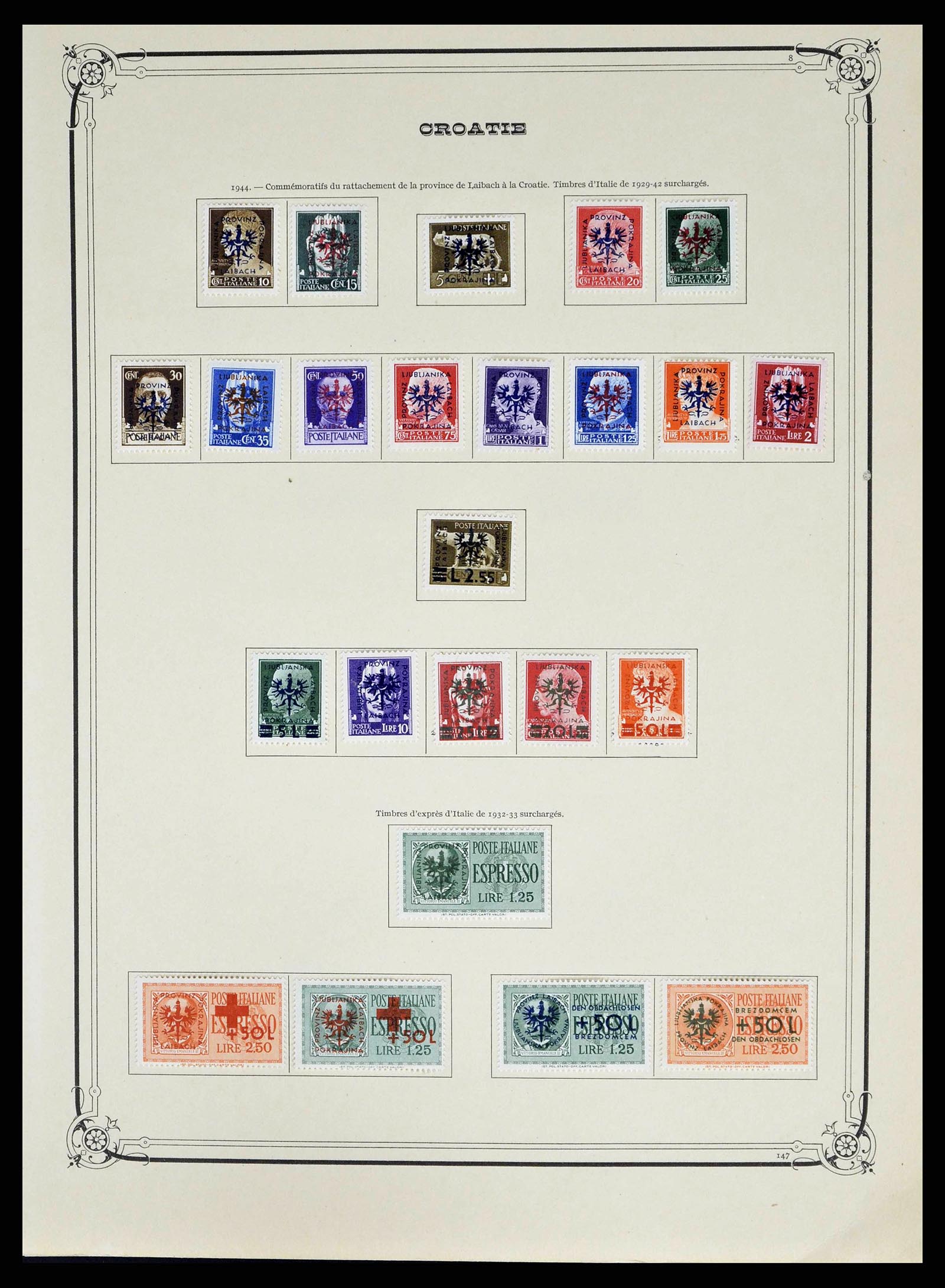 38734 0029 - Postzegelverzameling 38734 Kroatië 1941-1944.