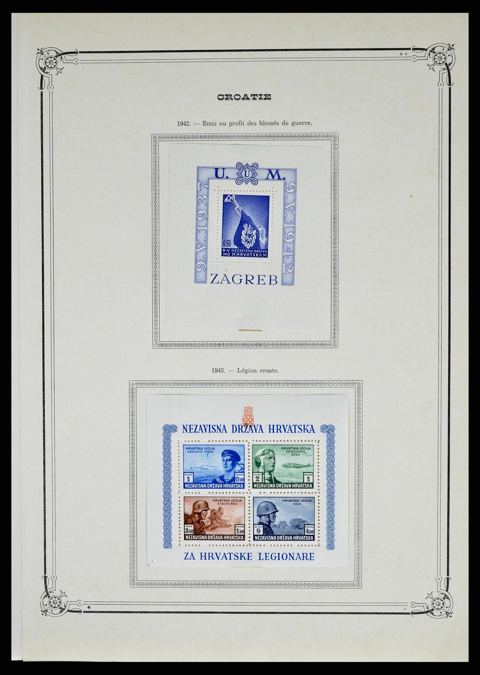 38734 0031 - Postzegelverzameling 38734 Kroatië 1941-1944.